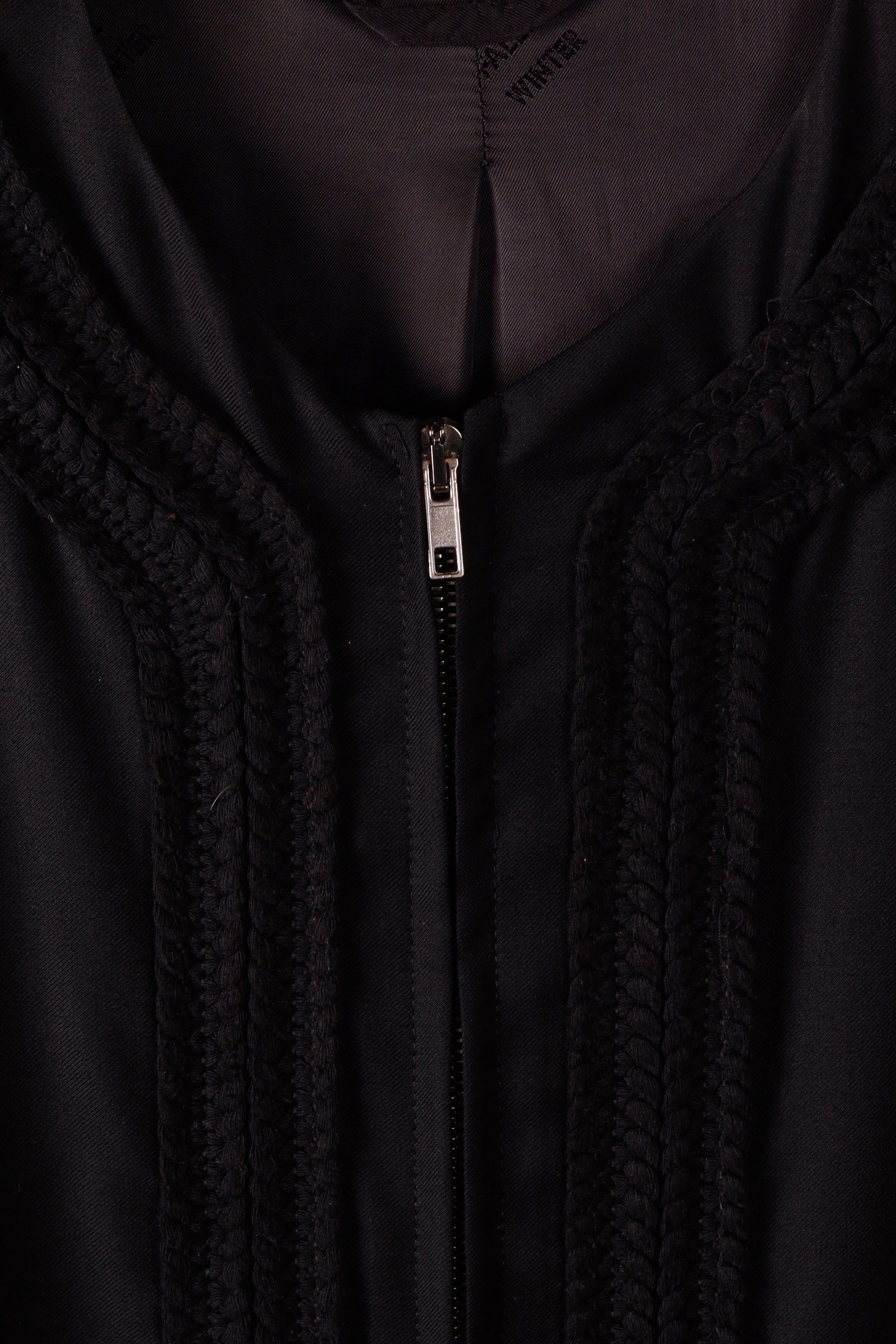 4SDesigns SS21 'Twill Cardigan' Zip-Up Jacket Black (2021)