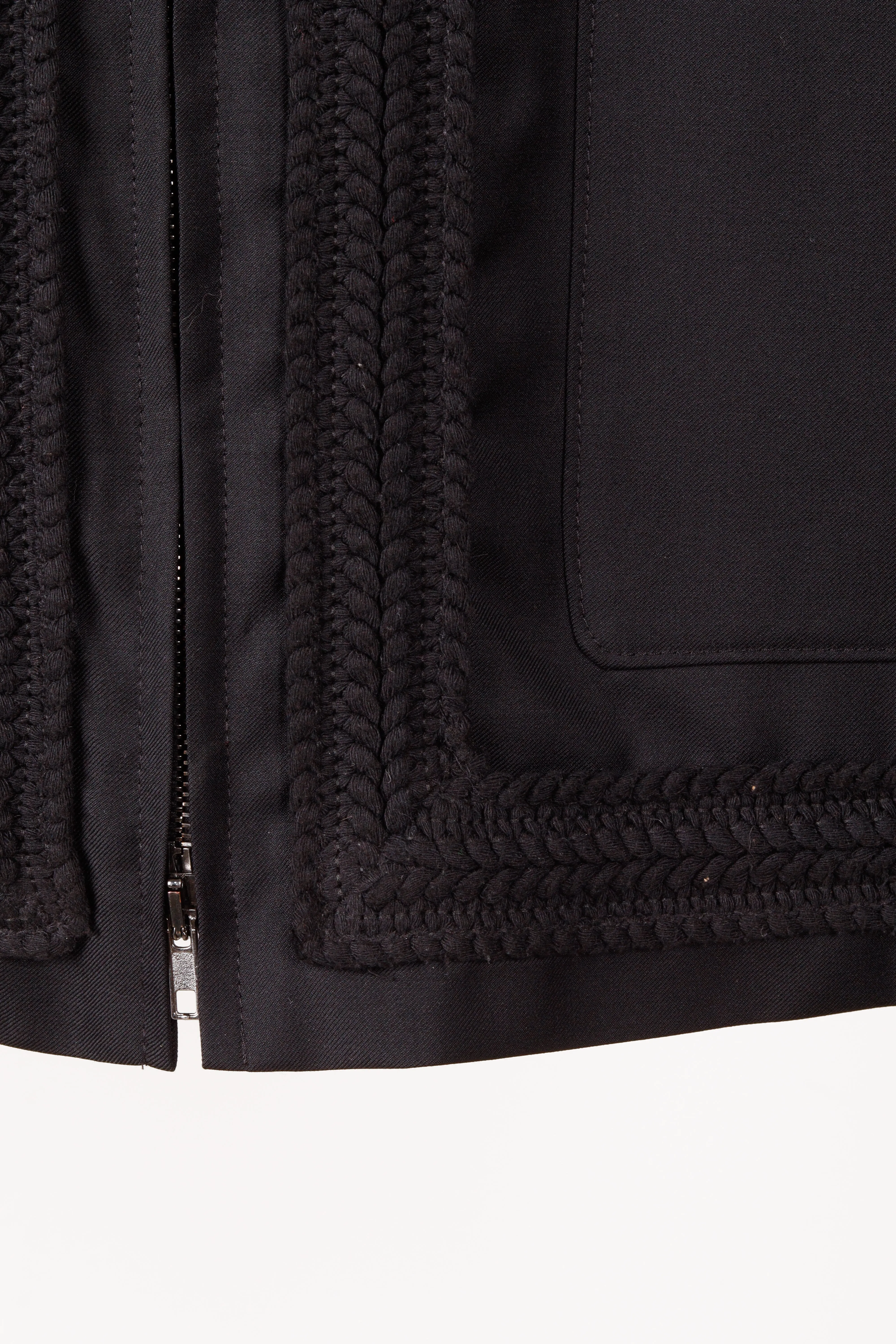 4SDesigns SS21 'Twill Cardigan' Zip-Up Jacket Black (2021)