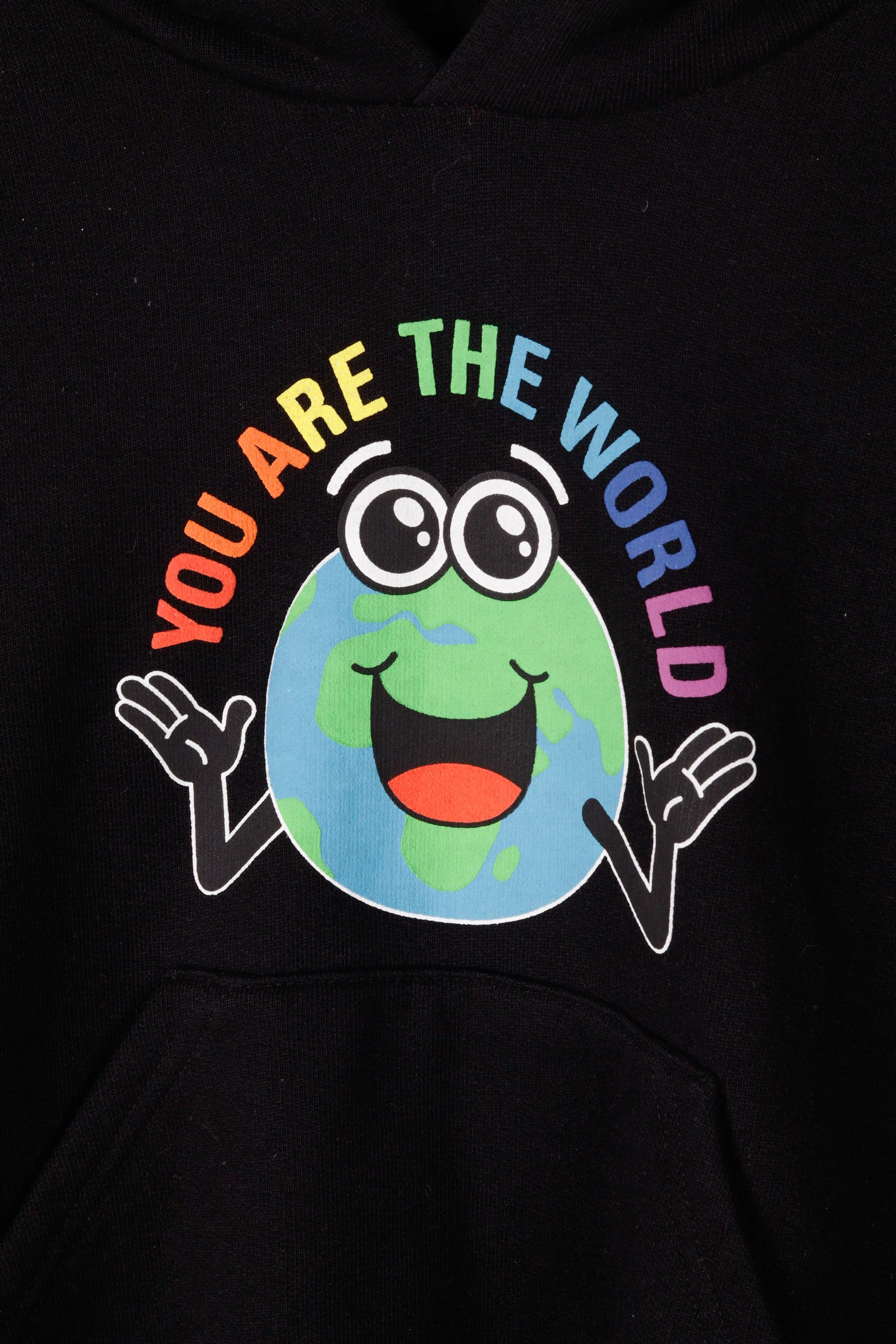 Balenciaga FW18 'You Are The World' Youth Hooded Sweatshirt Black (2018)