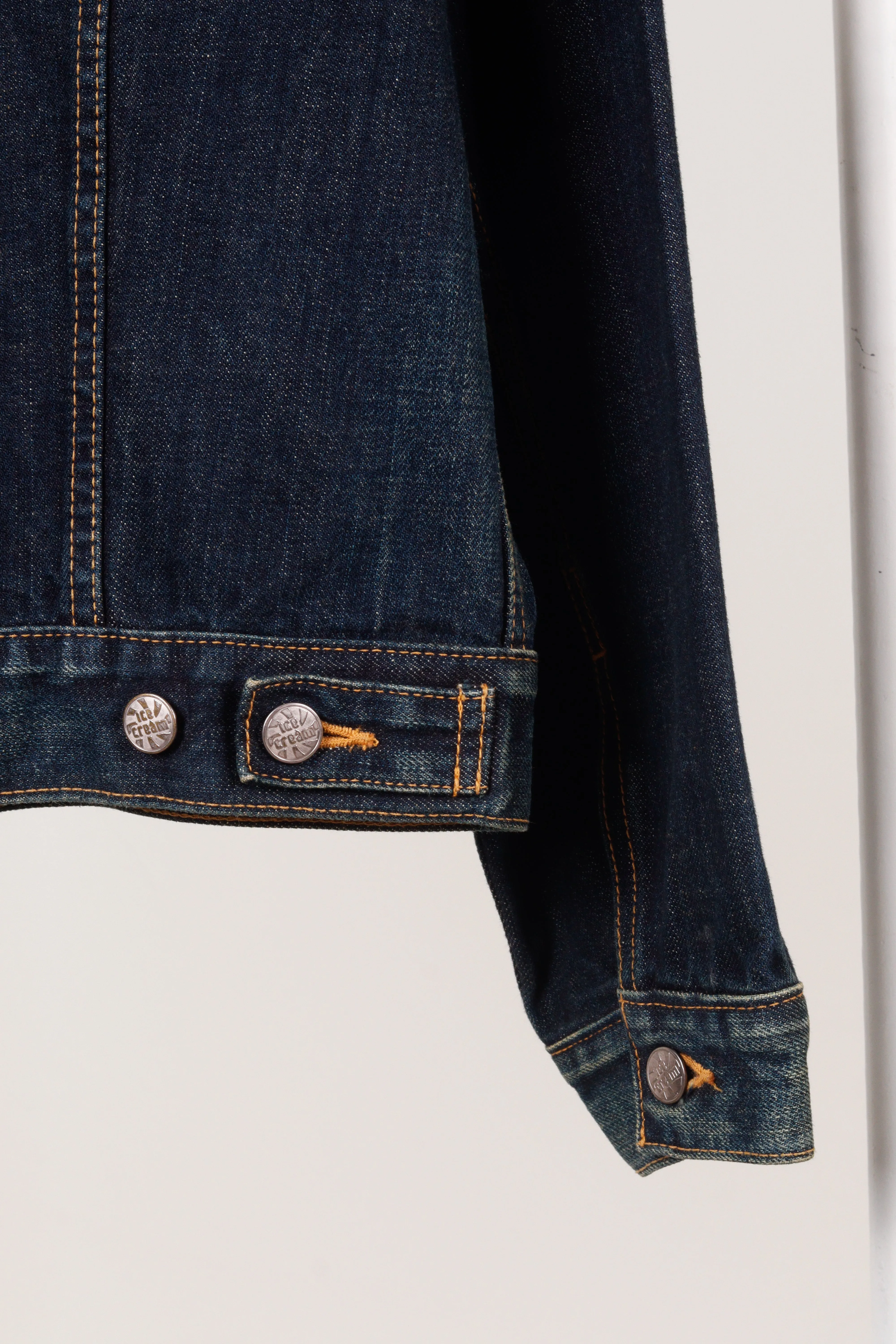 Billionaire Boys Club 'Swarovski Crystal Popsicle' Trucker Denim Jacket Indigo