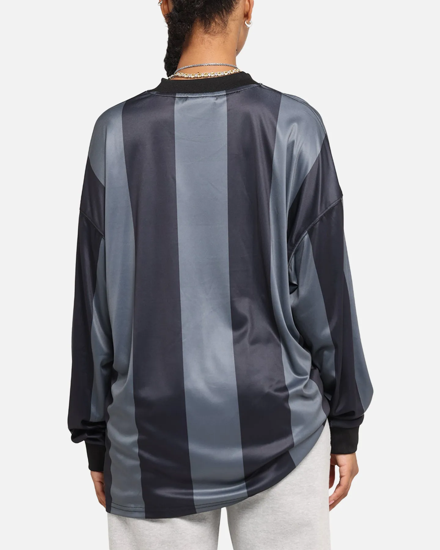 Carre Academy Oversized Long Sleeve T-Shirt Black/Grey