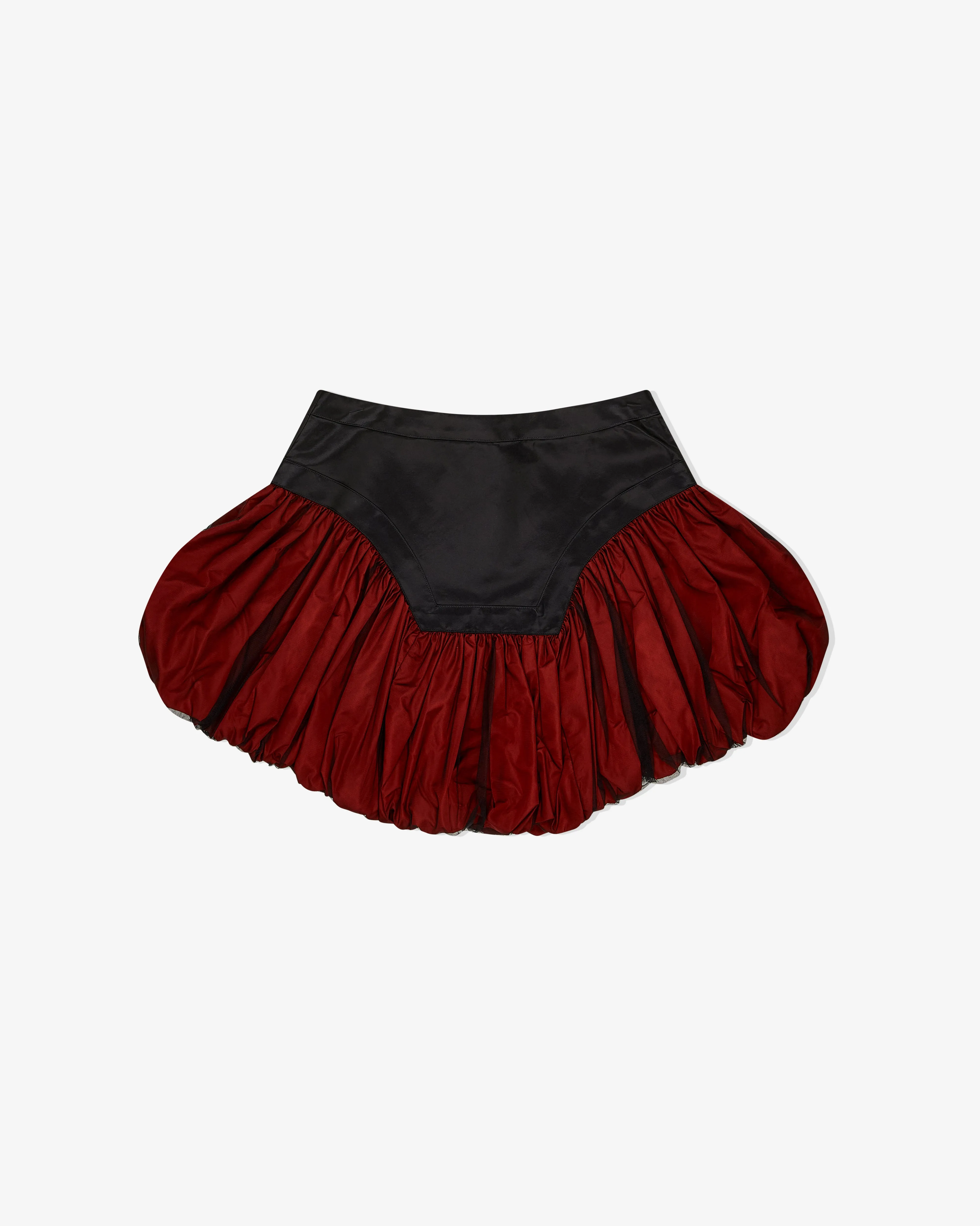 Chopova Lowena - Women's Backtuck Skirt - (Black/Red)