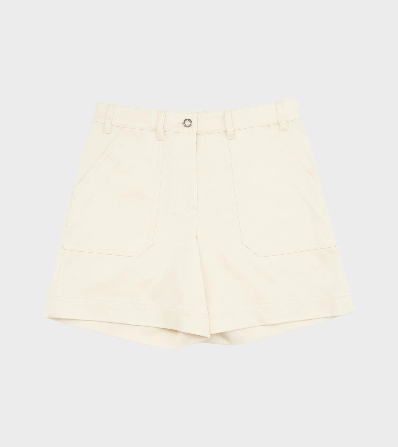 Cotton Canvas Shorts Off-white