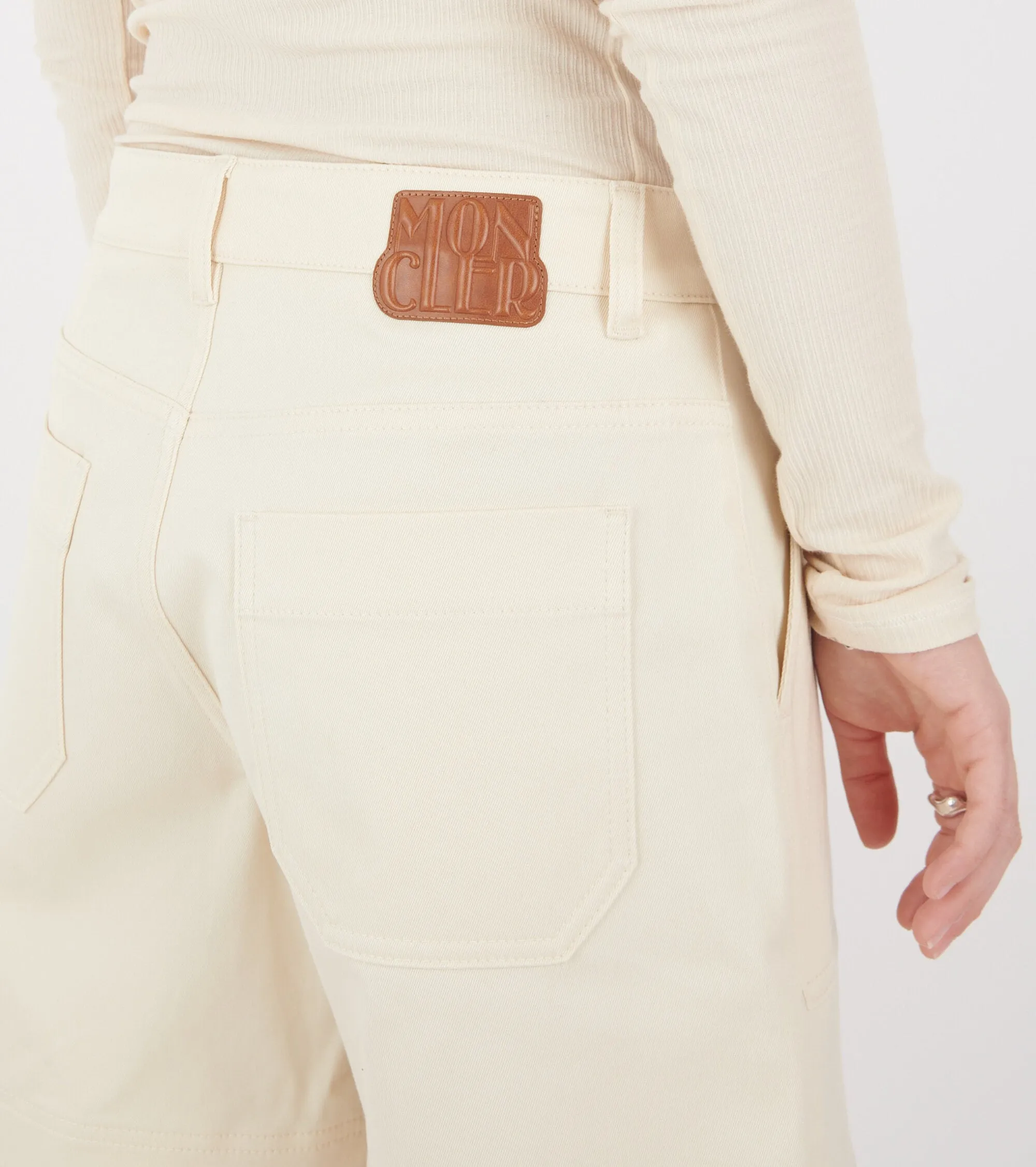 Cotton Canvas Shorts Off-white