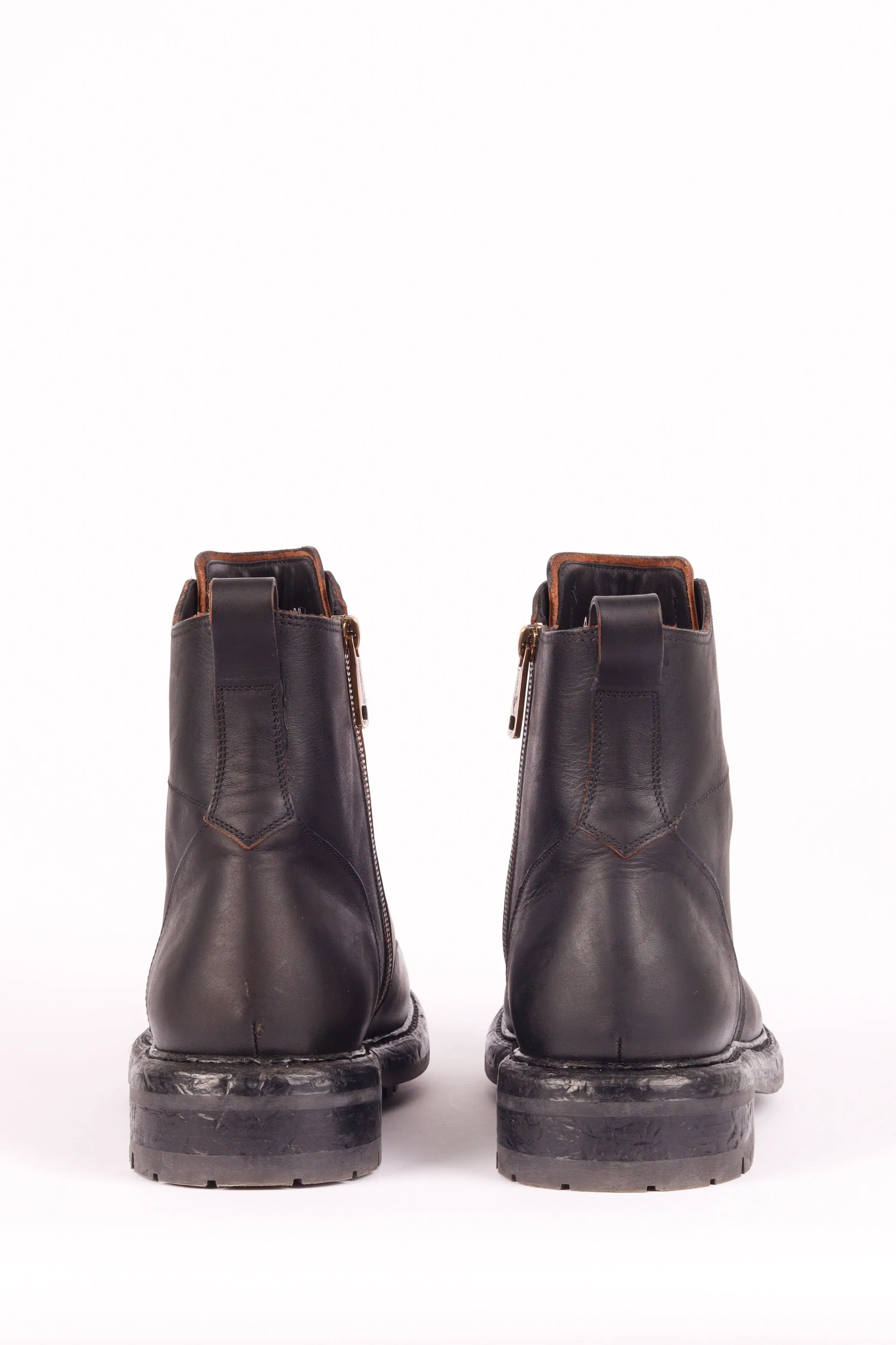 Dolce & Gabbana AW22 'Bernini Calfskin Leather' Boots Black (2022)