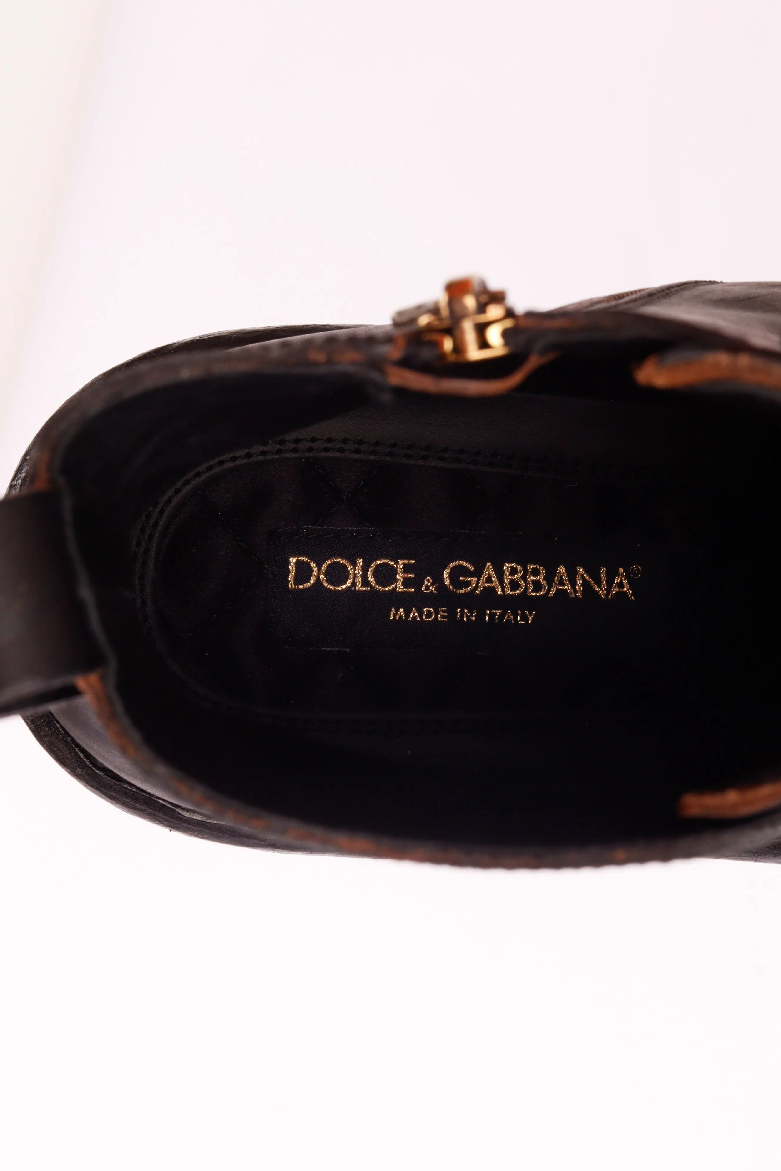 Dolce & Gabbana AW22 'Bernini Calfskin Leather' Boots Black (2022)