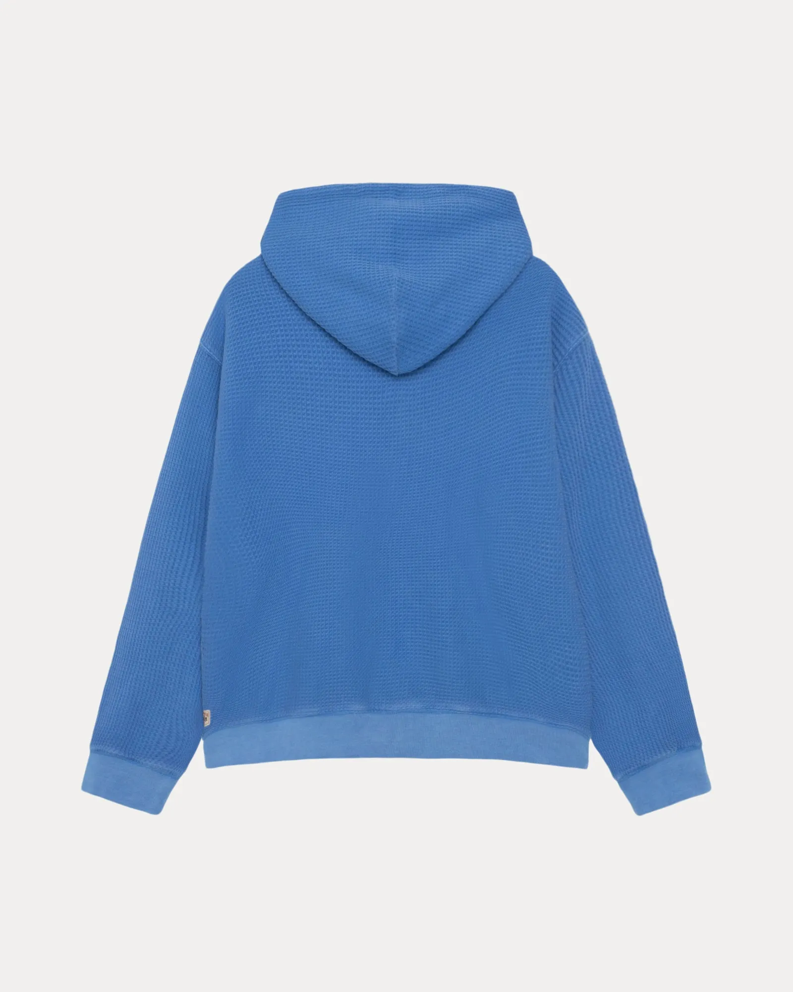 DOUBLE LAYER WAFFLE ZIP HOODIE