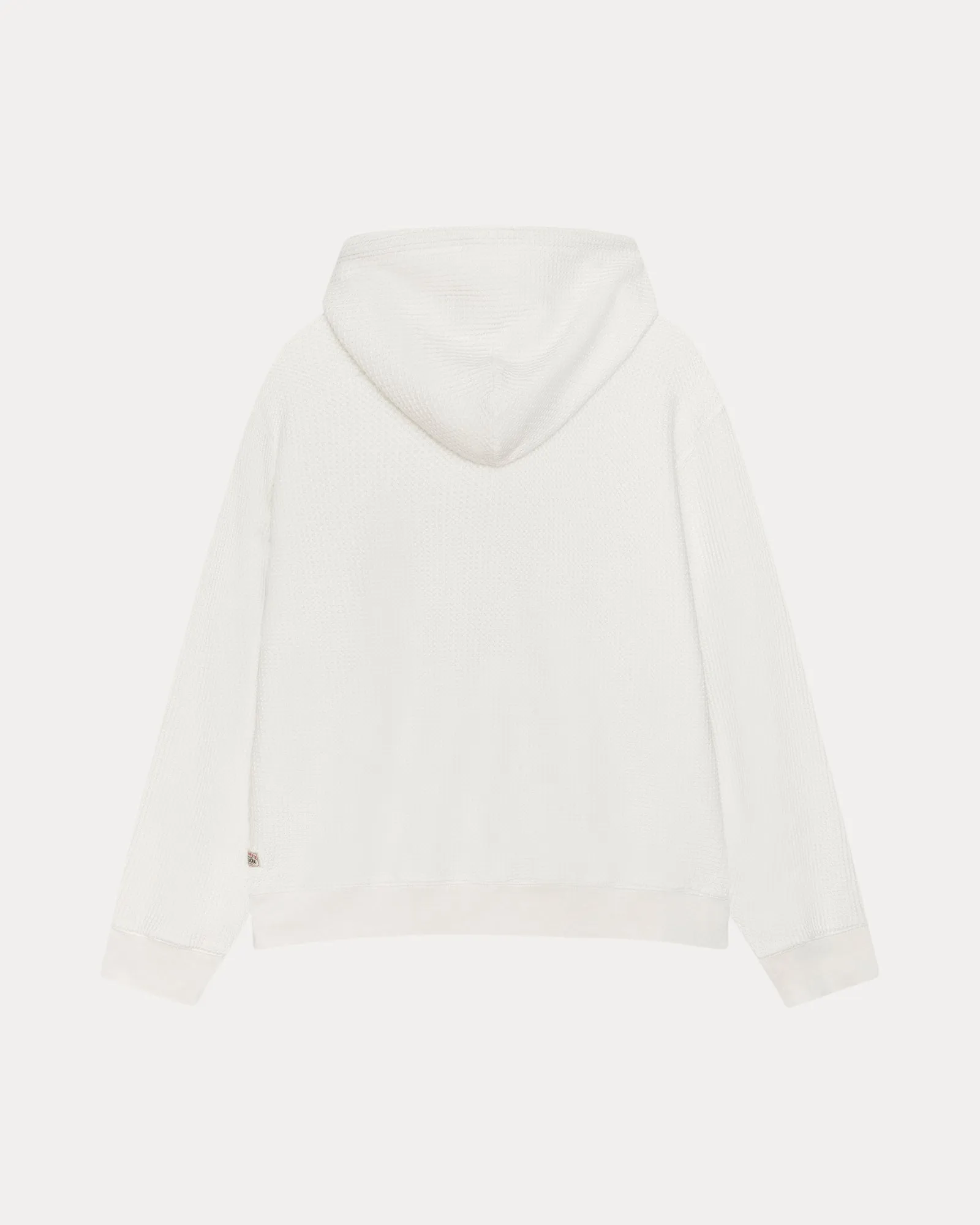 DOUBLE LAYER WAFFLE ZIP HOODIE