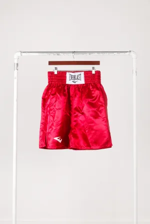 Everlast 'Satin 21 Inch Boxing' Shorts Red