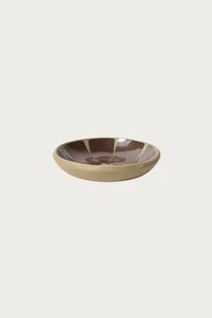Hamadagama Round Plate - Brown