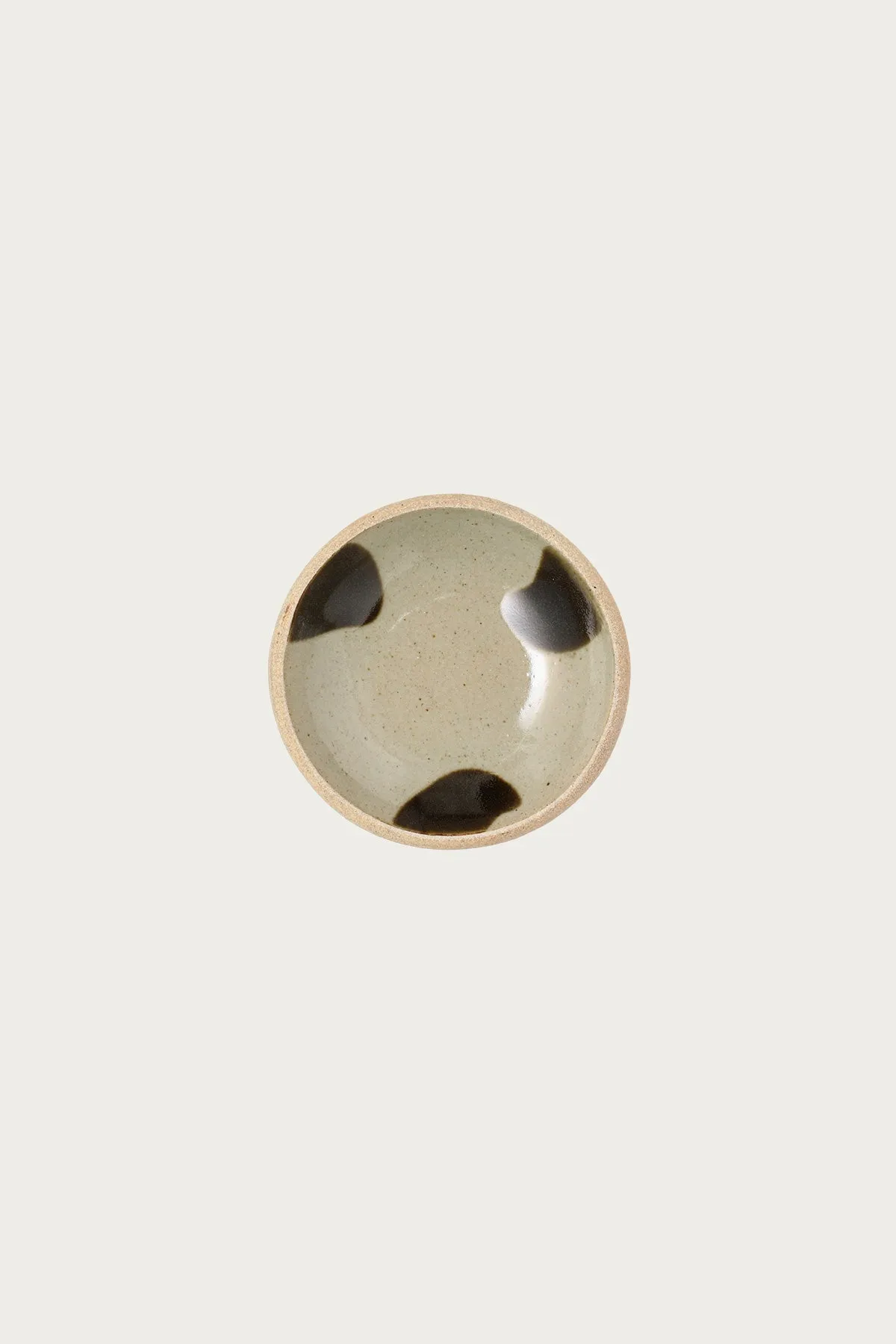 Hamadagama Round Plate - White/Olive