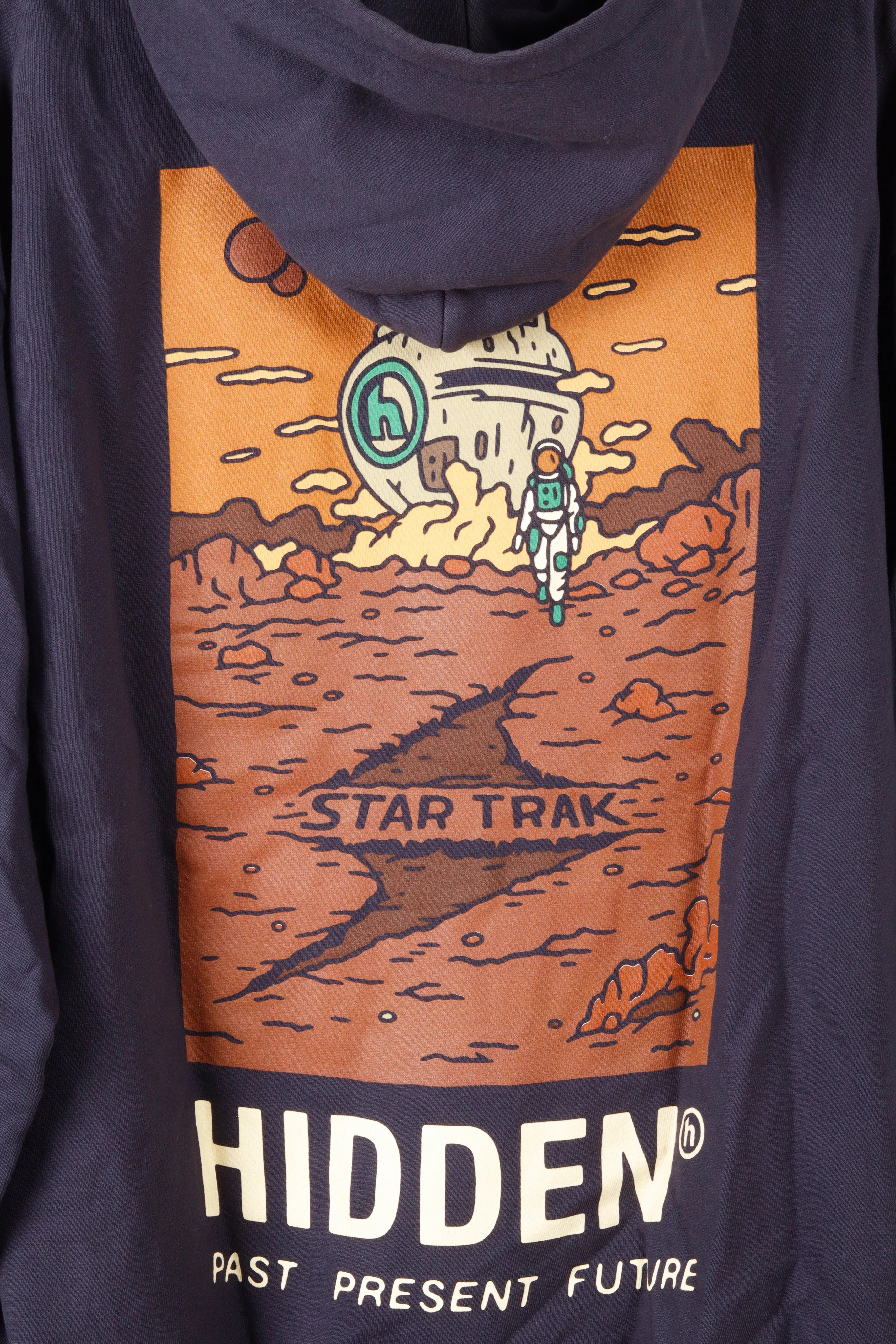 Hidden NY x Star Trak SS21 'Landing' Hooded Sweatshirt Navy (2021)