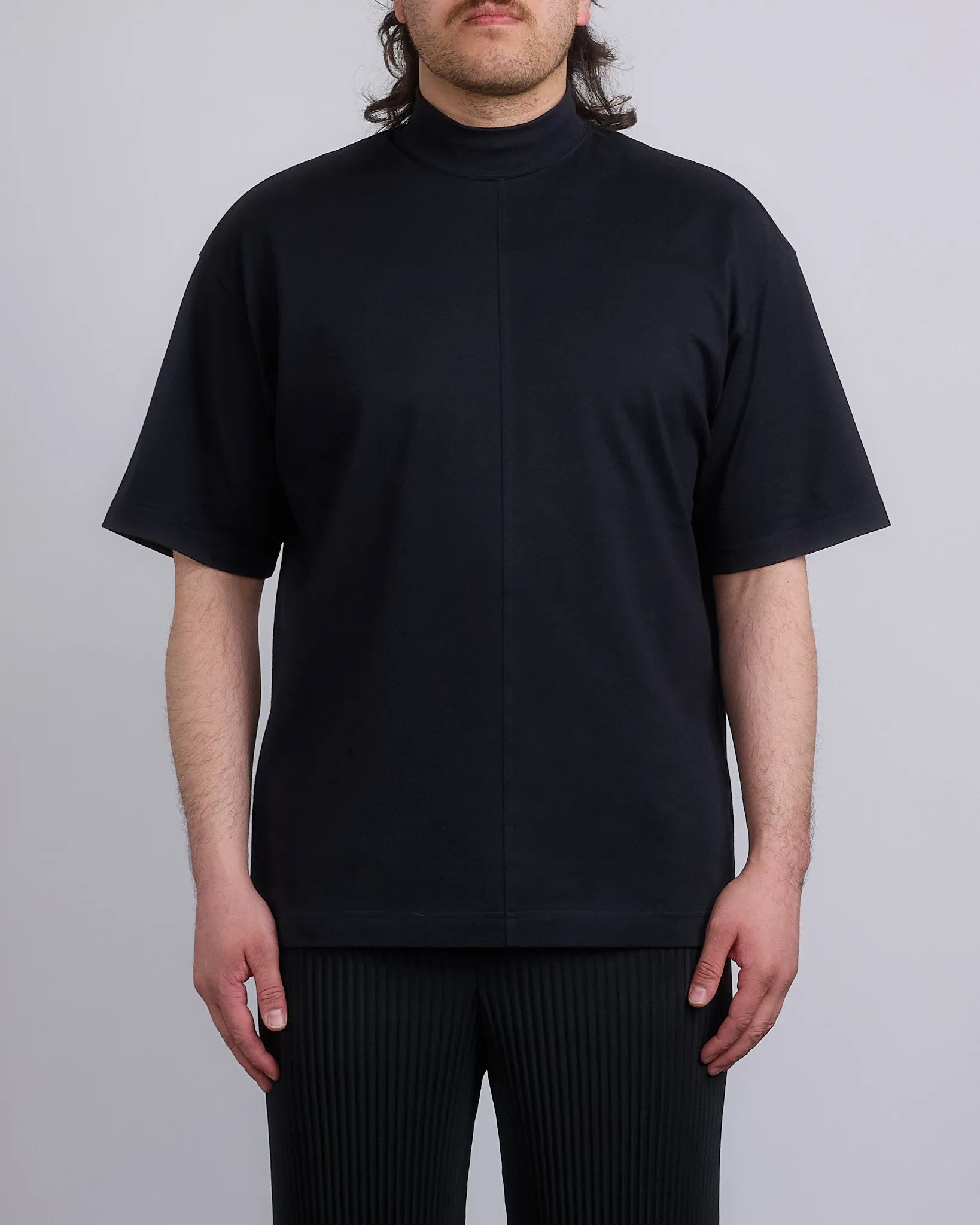 HOMME PLISS ISSEY MIYAKE High Neck T-Shirt Black