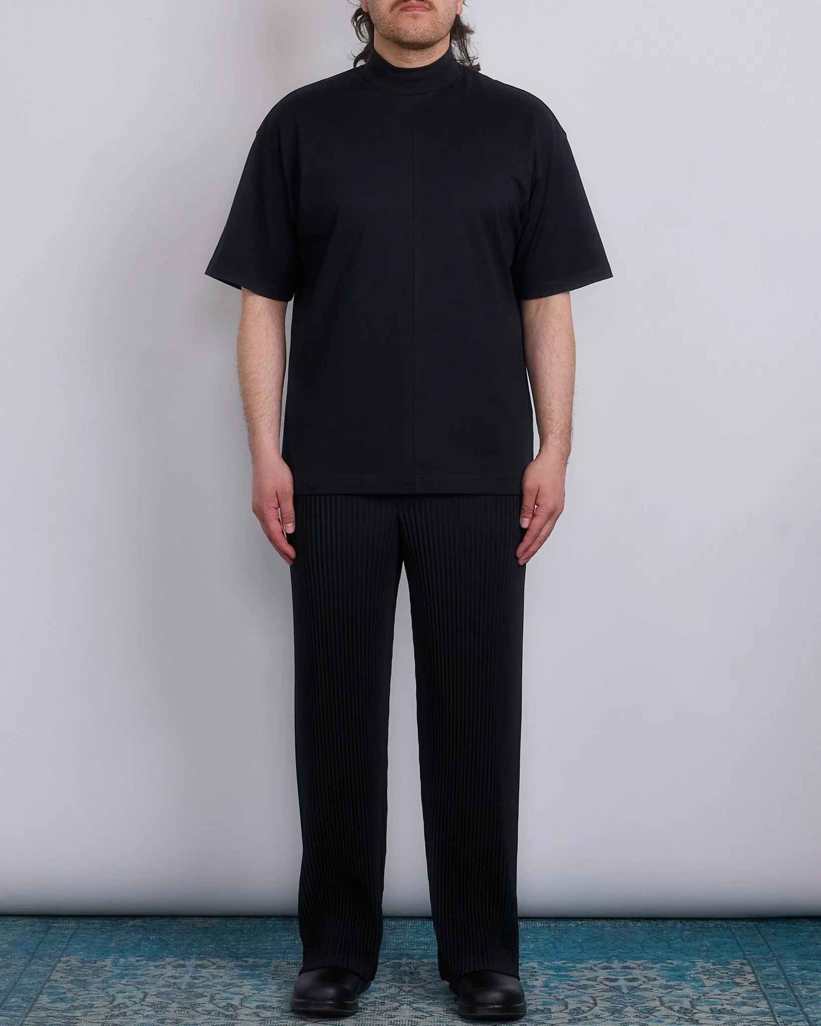 HOMME PLISS ISSEY MIYAKE High Neck T-Shirt Black