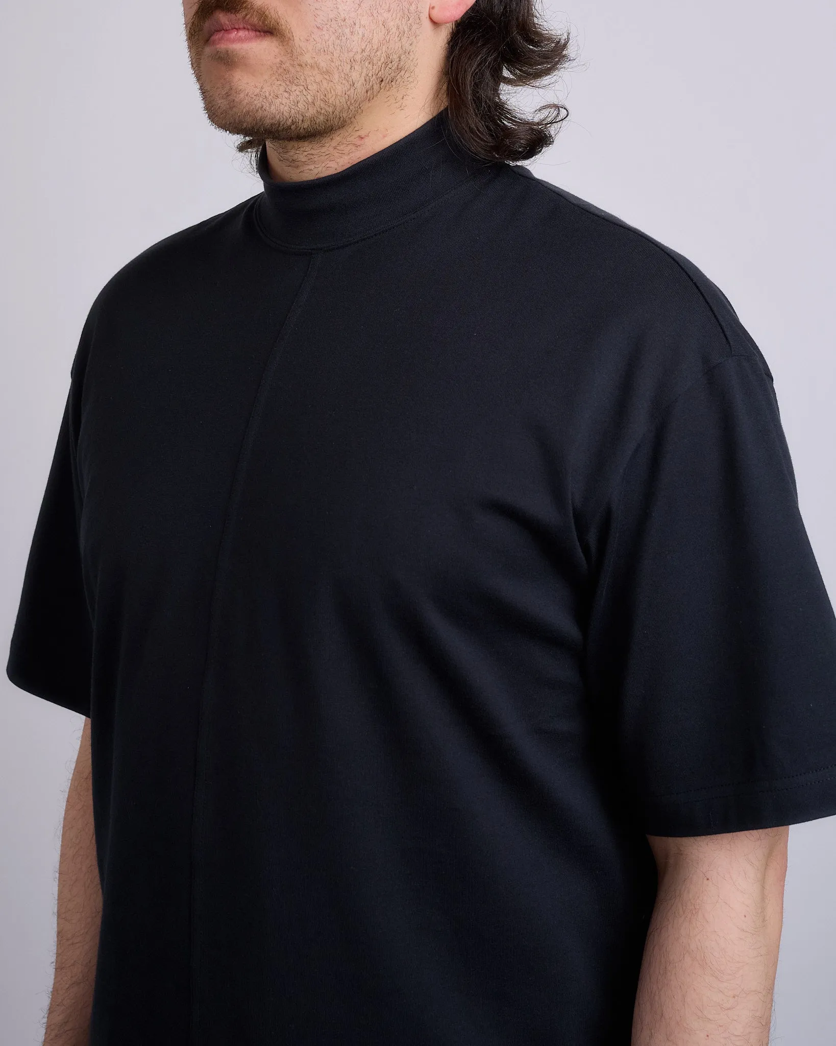 HOMME PLISS ISSEY MIYAKE High Neck T-Shirt Black