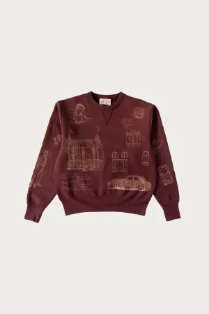 Hotel Crewneck - Burgundy
