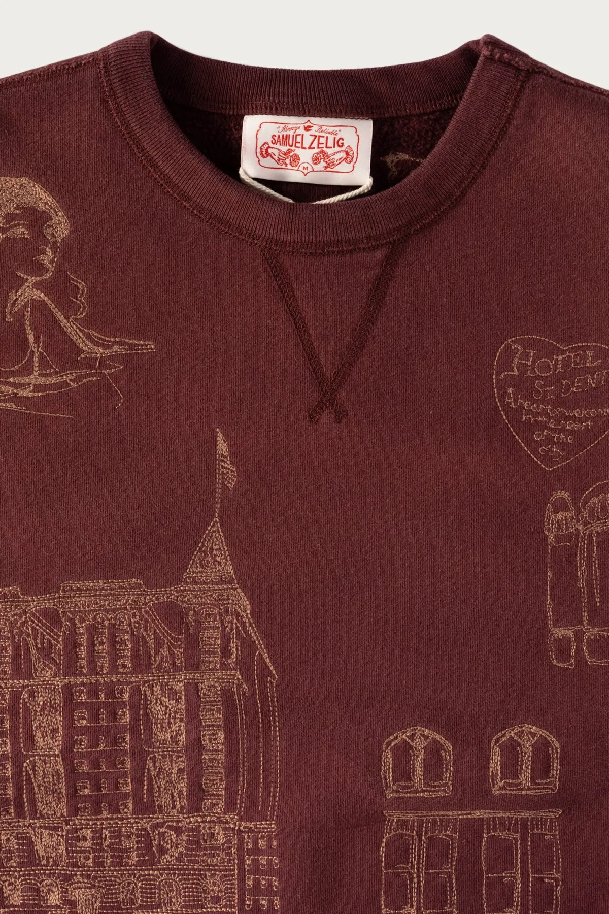 Hotel Crewneck - Burgundy