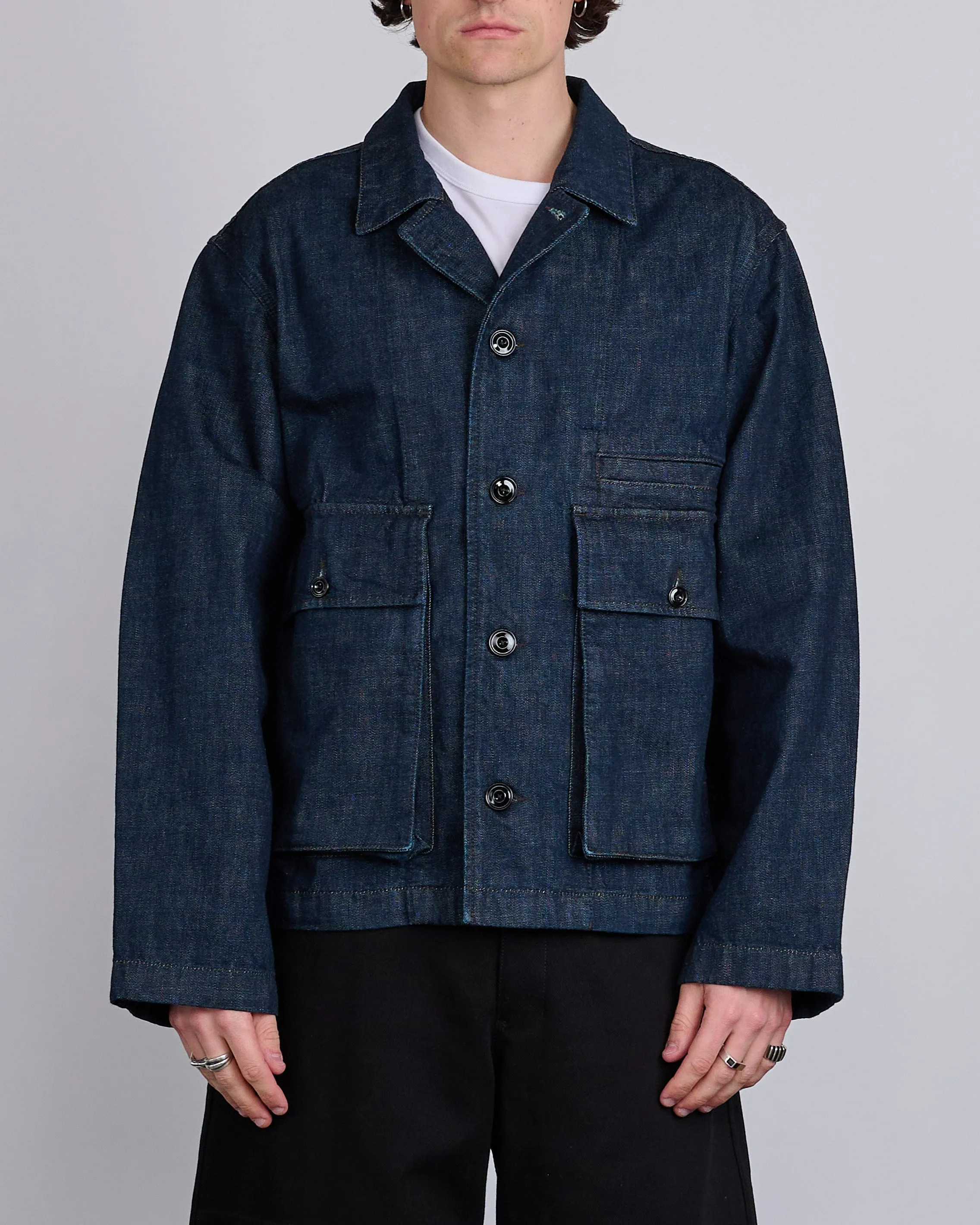 LEMAIRE Boxy Jacket Heavy Indigo Denim
