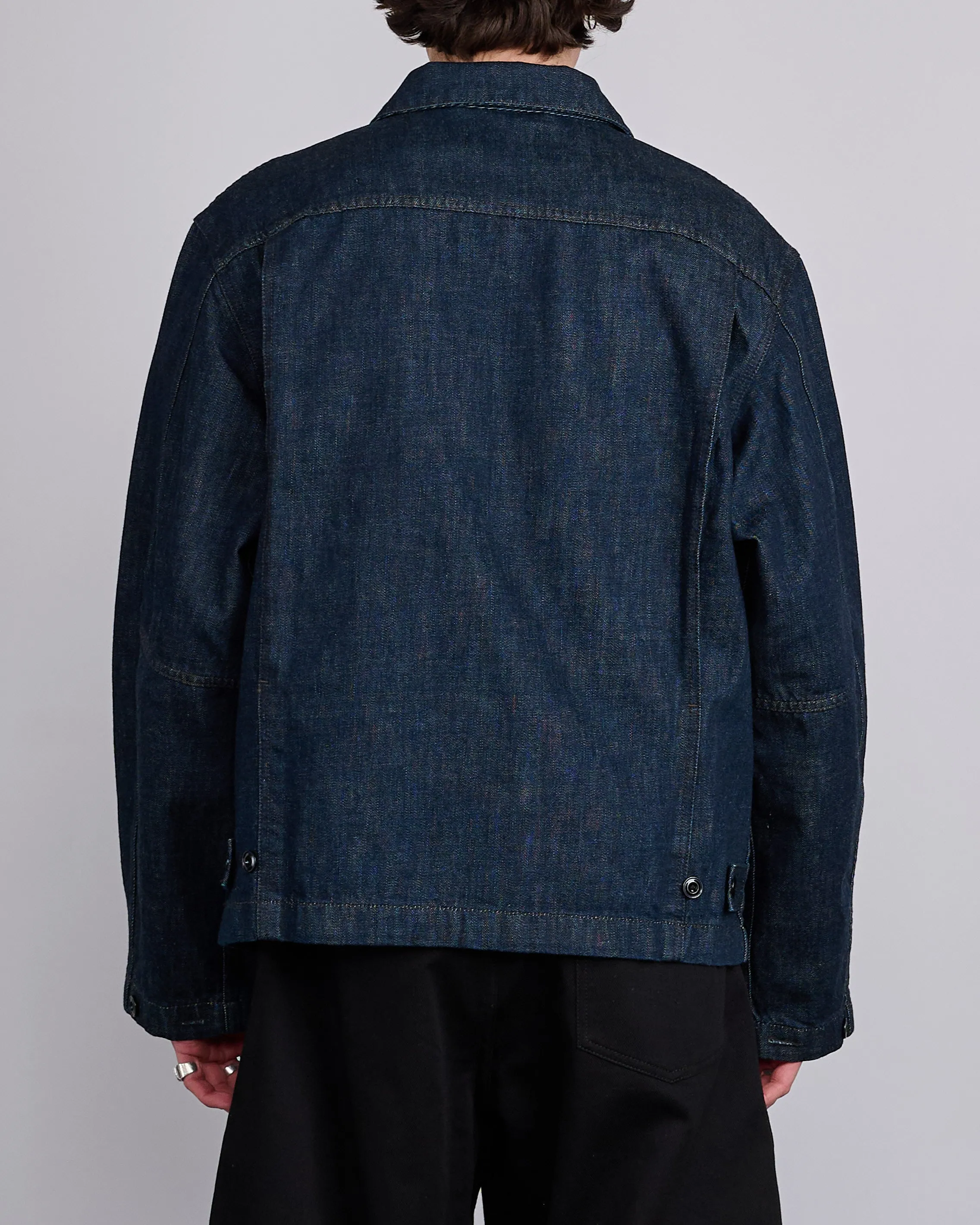 LEMAIRE Boxy Jacket Heavy Indigo Denim
