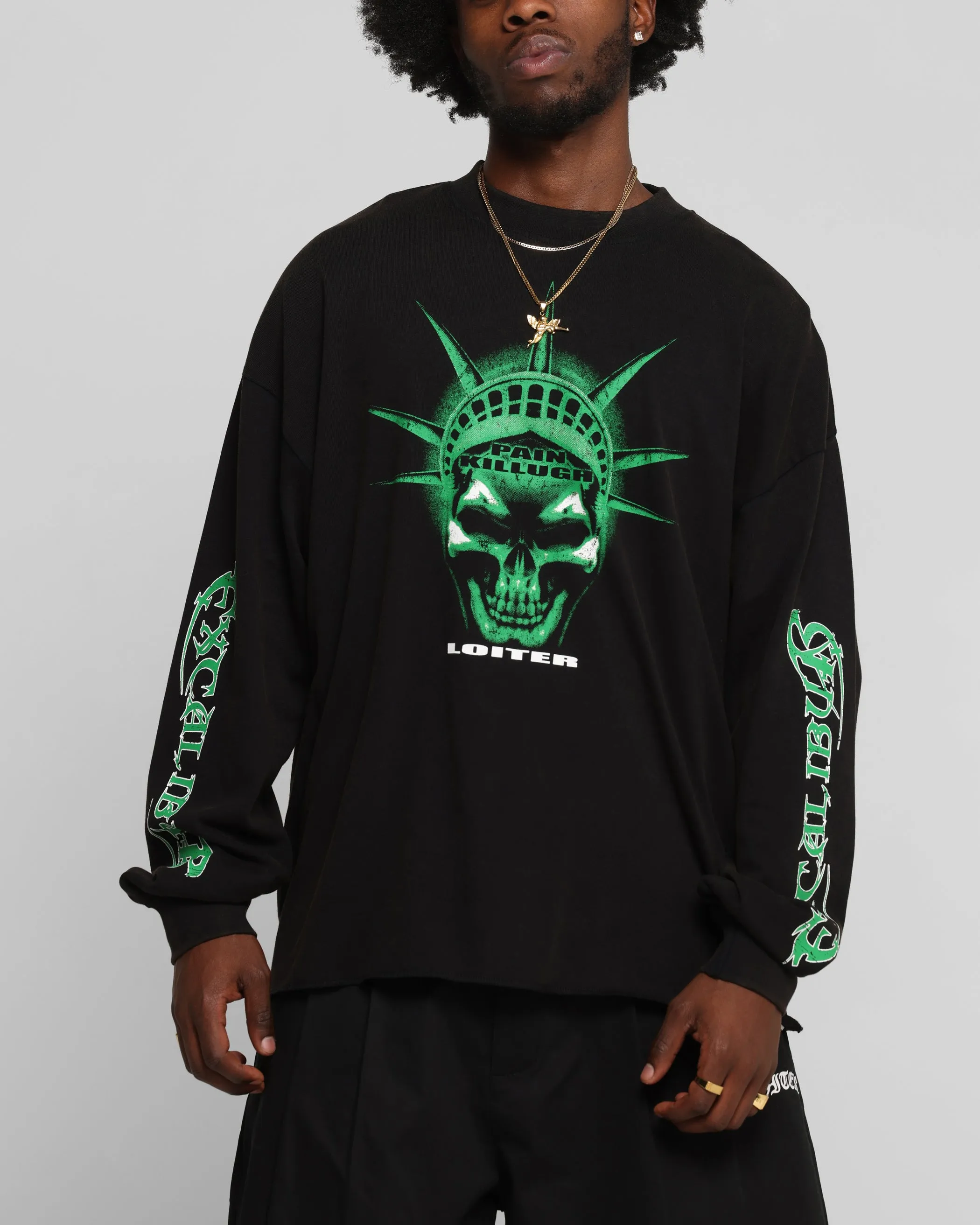 Loiter Liberty Long Sleeve T-Shirt Vintage Black