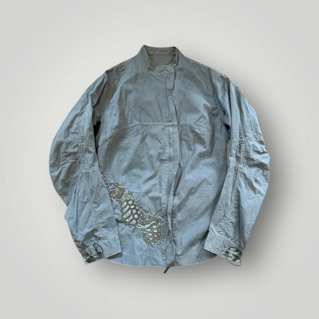 Maharishi Women's Asymmetrical Zip Up Lightweight Jacket 14