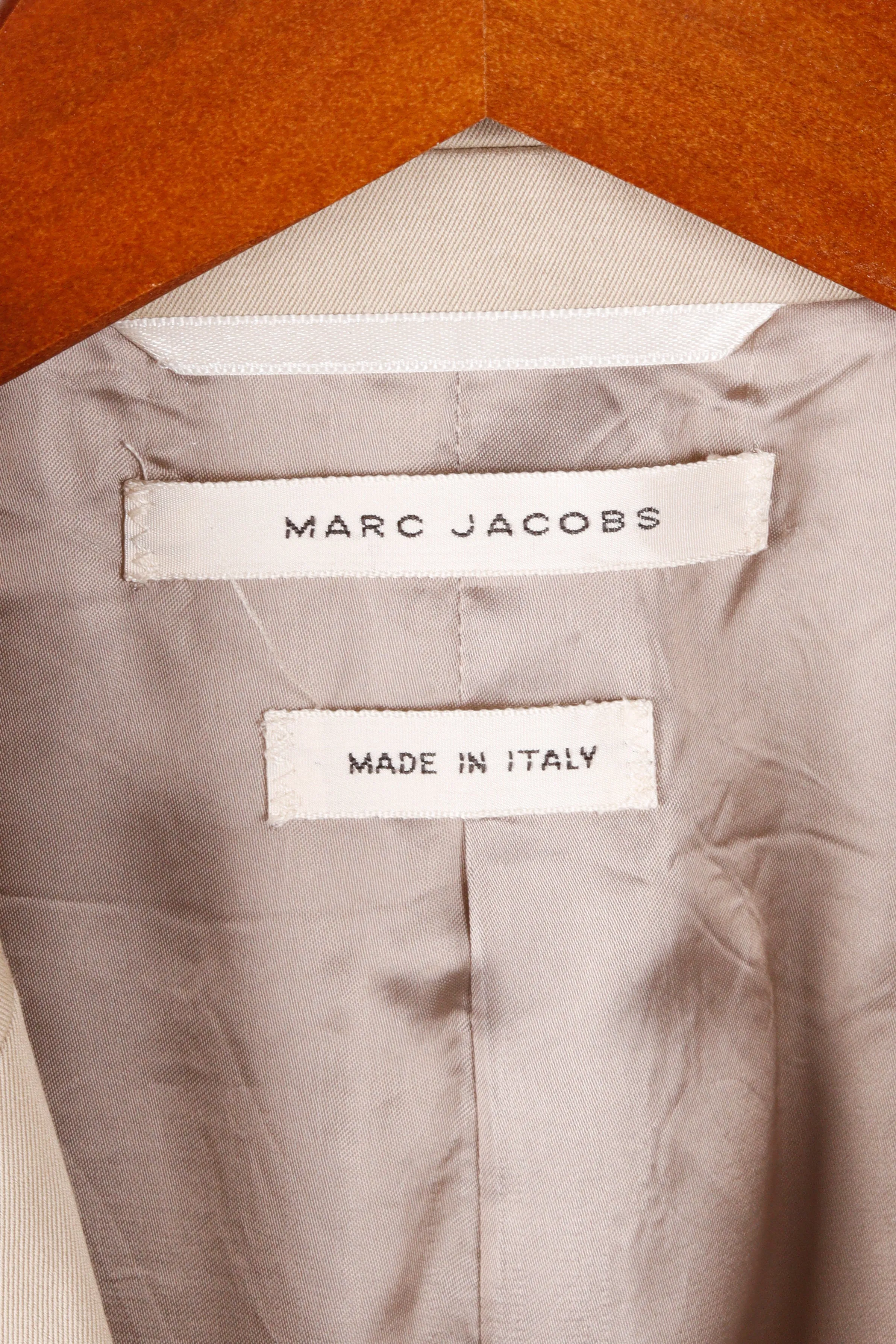 Marc Jacobs 2000's '2-Piece' Mens Suit Beige