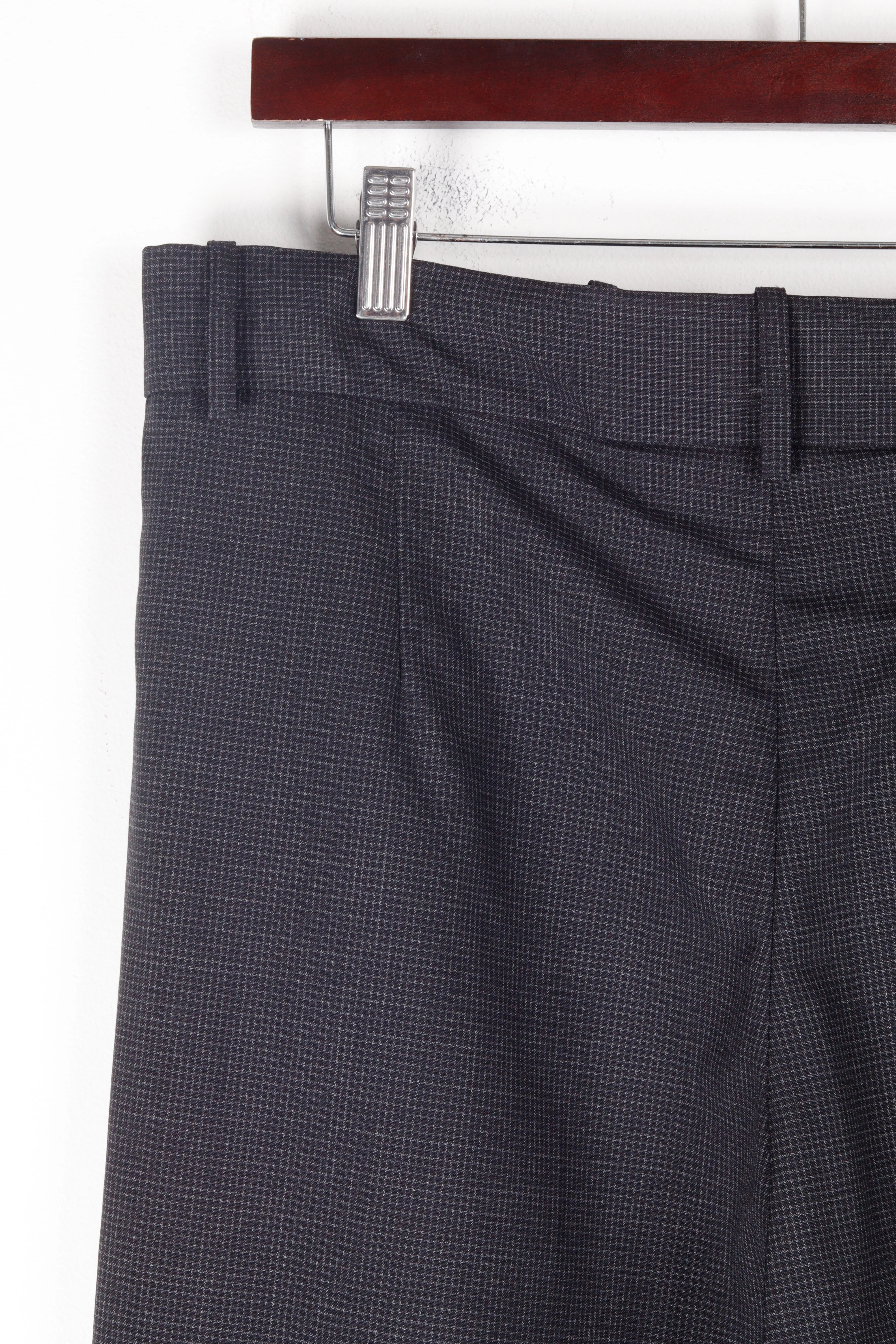 Martine Rose FW22 'Navy Check Cavalry Twill' Trousers (2022)