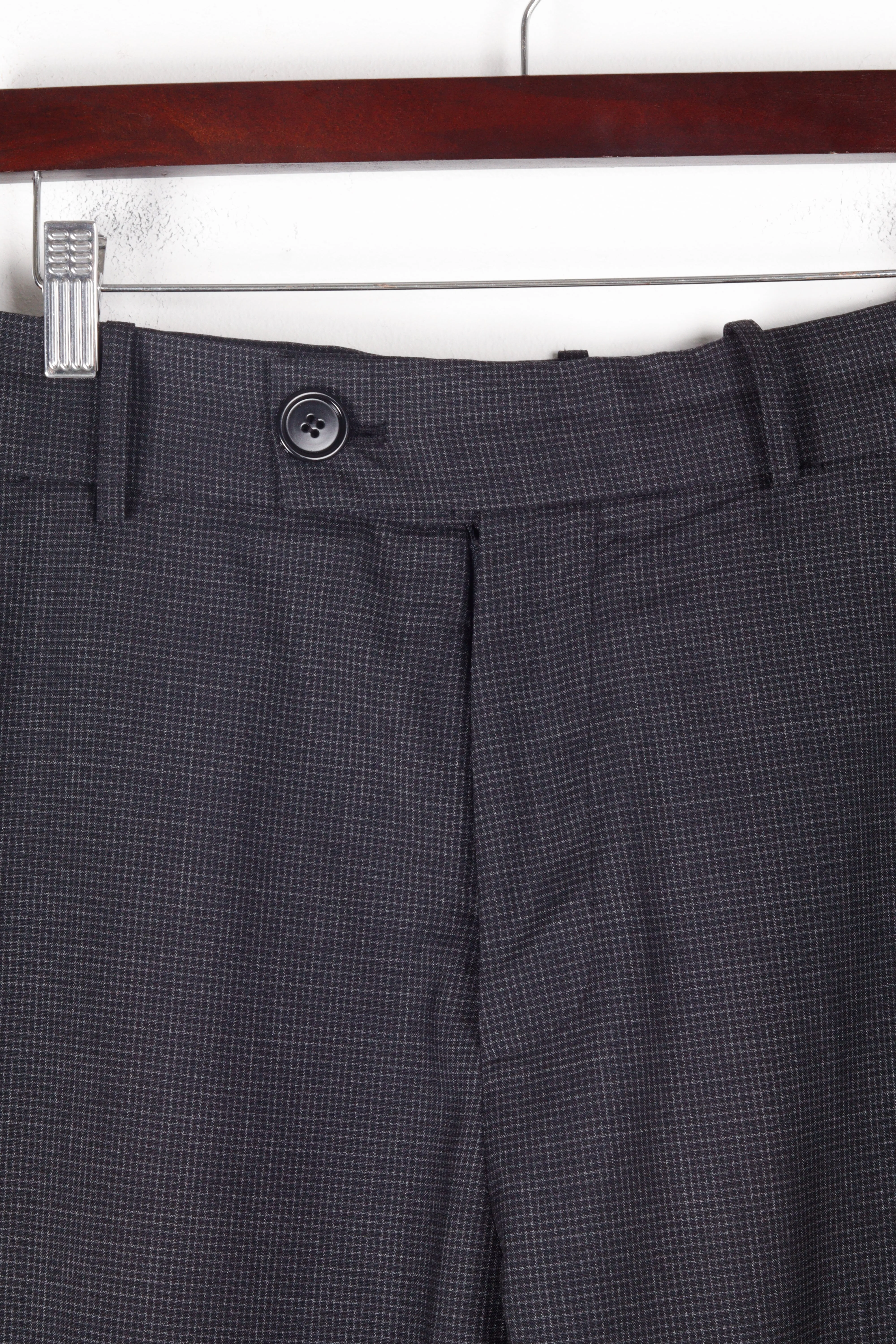Martine Rose FW22 'Navy Check Cavalry Twill' Trousers (2022)