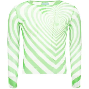 Mesh LS Top W/ Heart