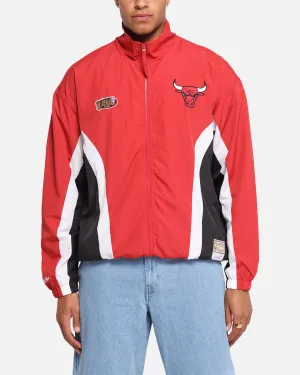 Mitchell & Ness Chicago Bulls Nylon Track Jacket Red/Black