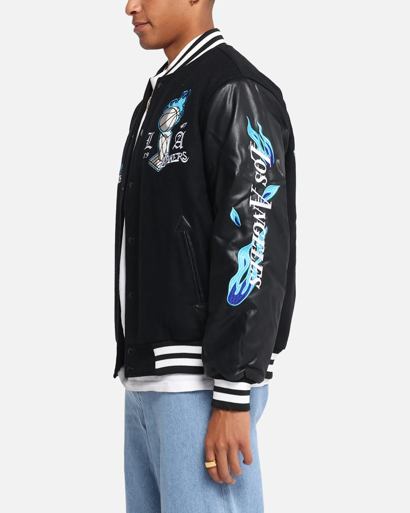 Mitchell & Ness Los Angeles Lakers City Of Champions Varsity Jacket Black