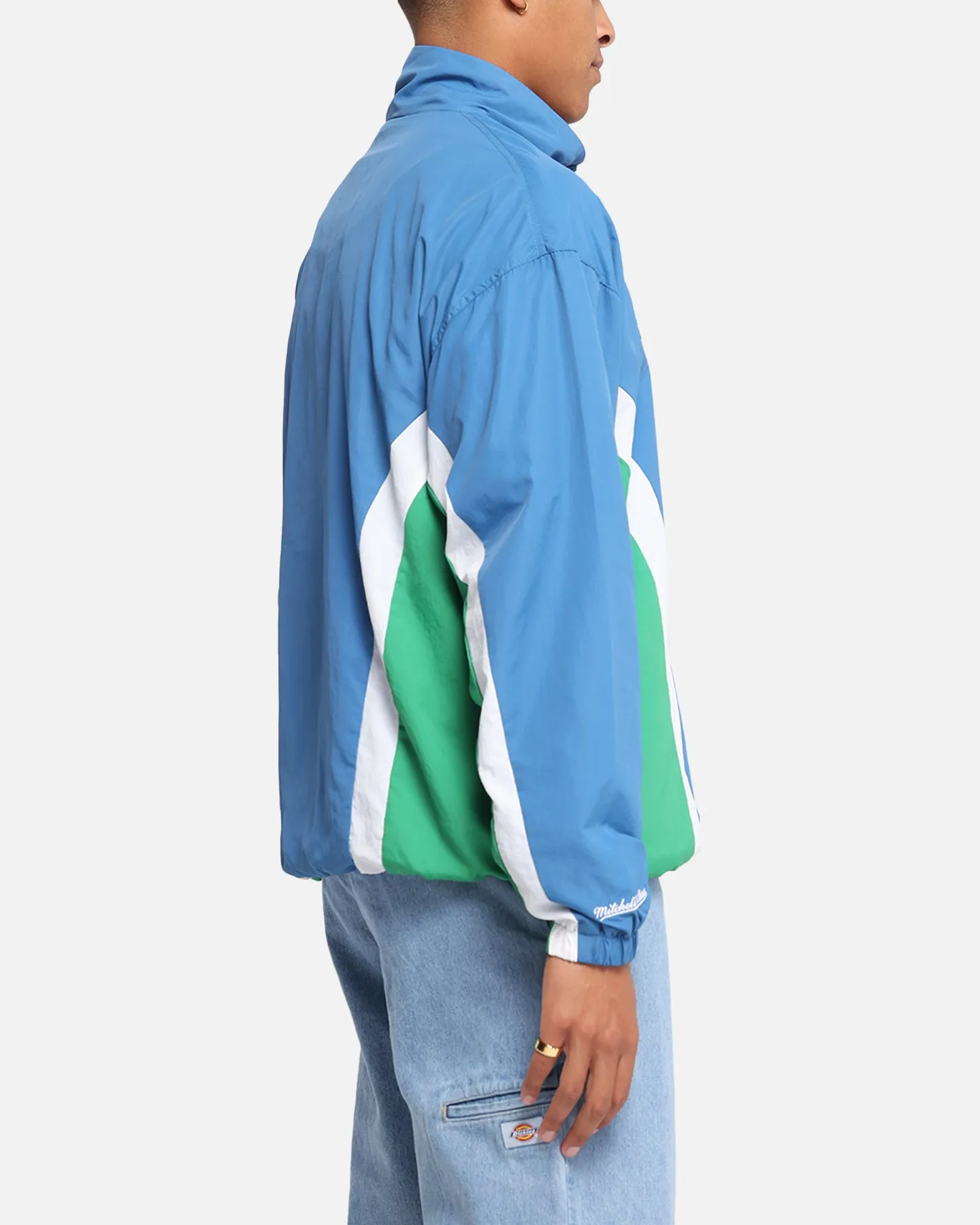 Mitchell & Ness Minnesota Timberwolves Nylon Track Jacket Blue/Green