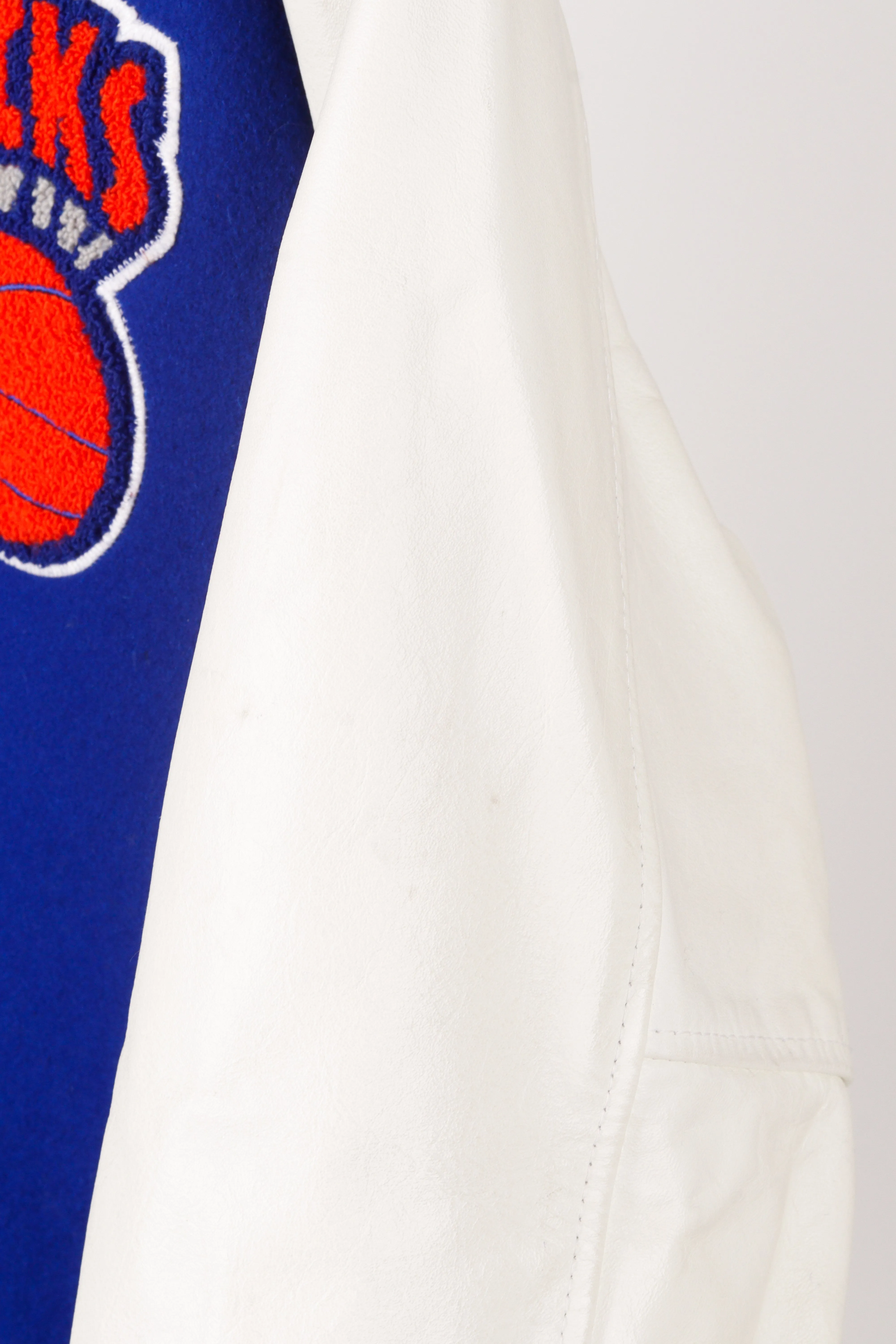 Mitchell & Ness 'New York Knicks Classic Logo' Varsity Leather Jacket