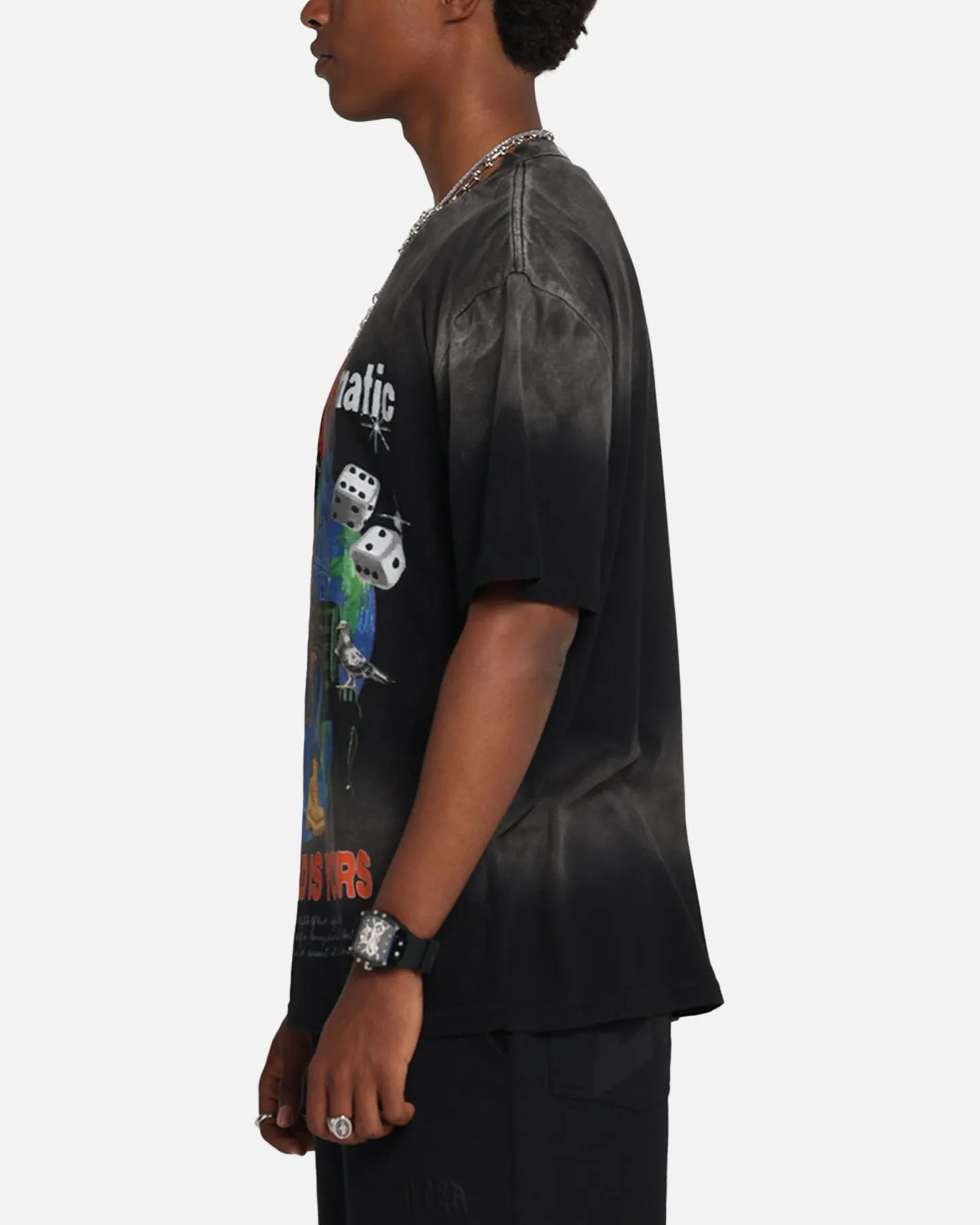 Nas The World Is Yours T-Shirt Washed Black