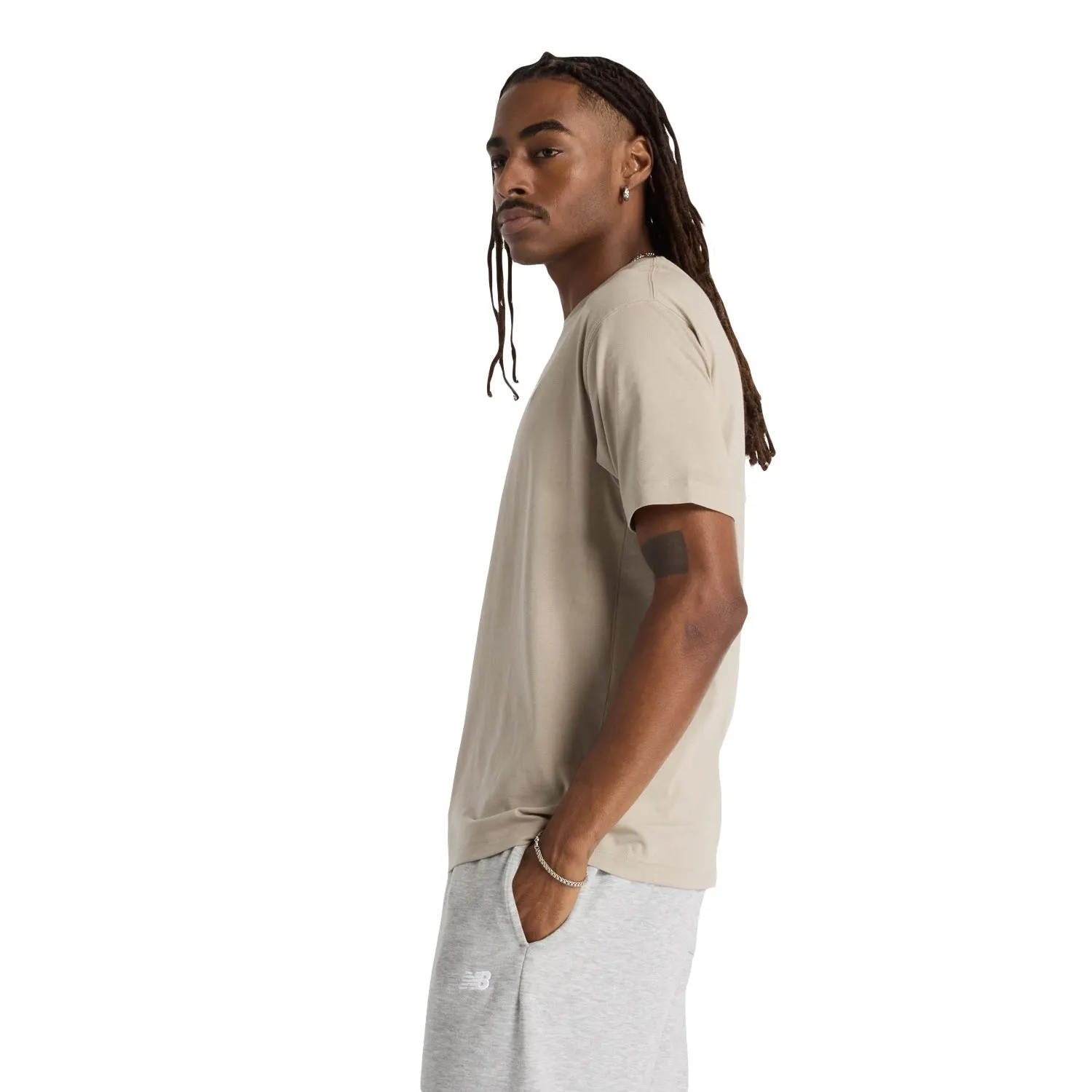 New Balance Sport Essentials Cotton T-Shirt Arid Stone MT41509-ADS