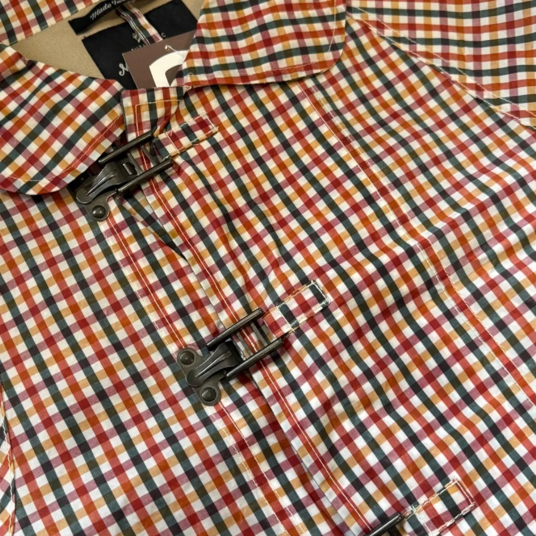Nigel Cabourn 100% Bees Wax Cotton Fireman's Clasped Trench Coat 48 BNWT