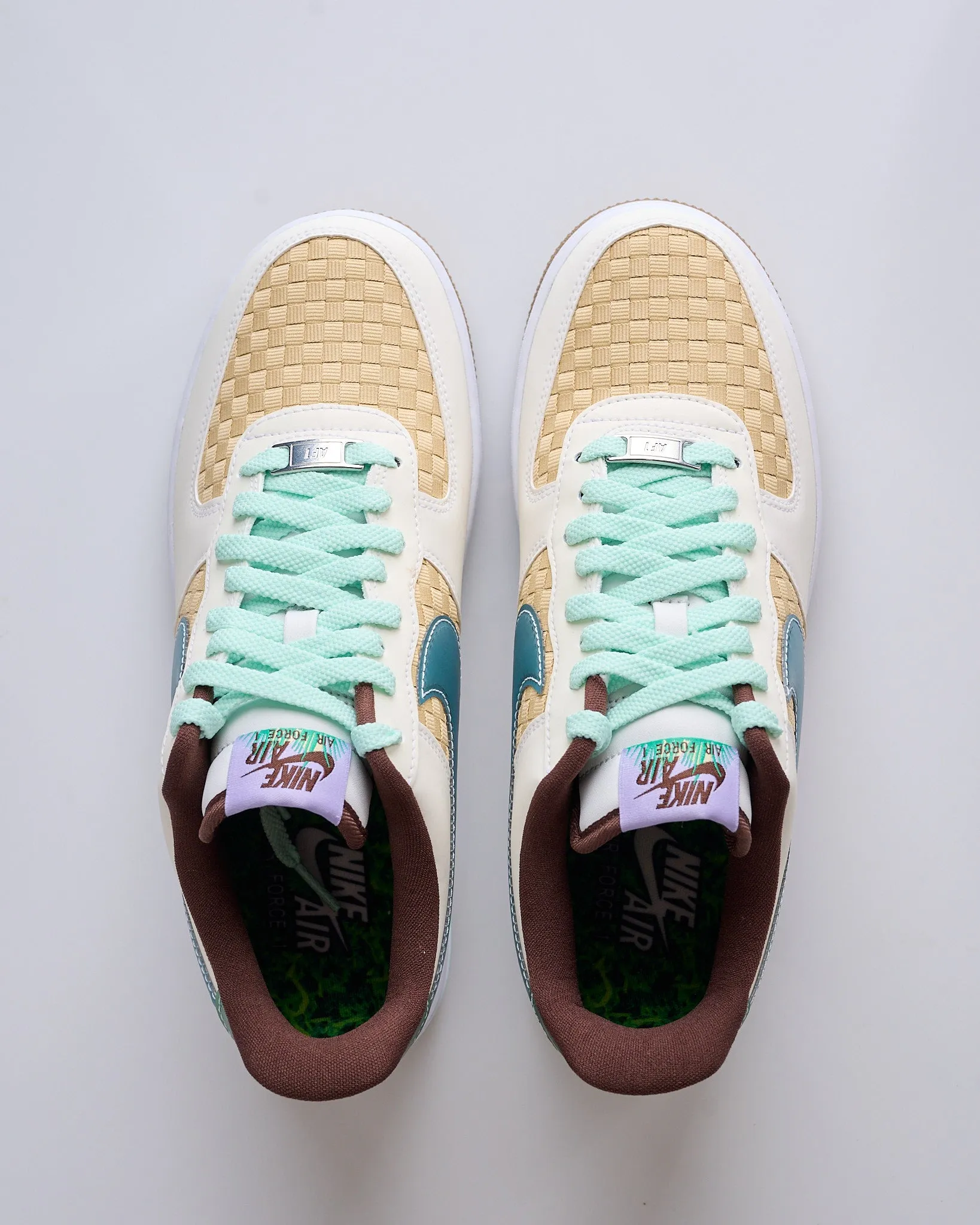 Nike Air Force 1 Retro QS Summit White Glacier Blue-Mint Foam IB5722 100