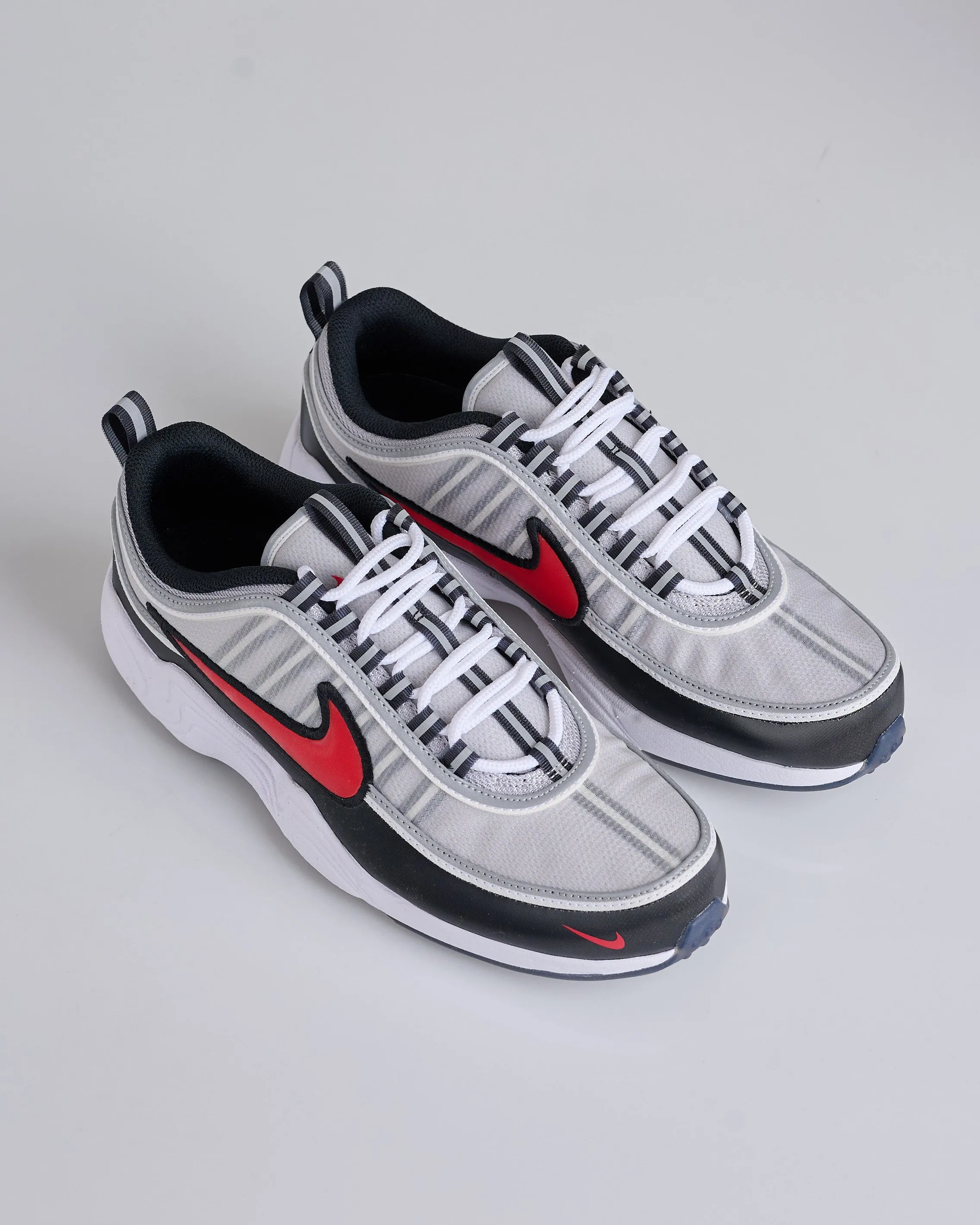 Nike Air Zoom Spiridon Metallic Silver/Sport Red-Black-White