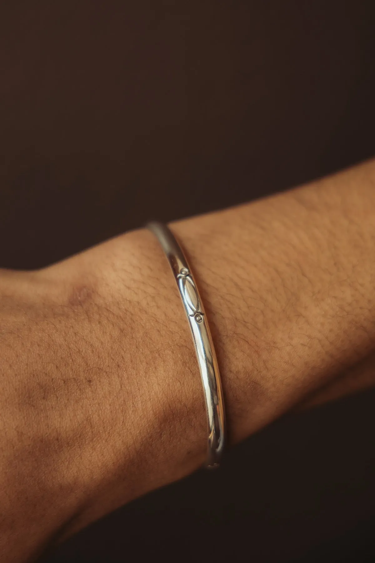 Ornate Small Stamp Bangle