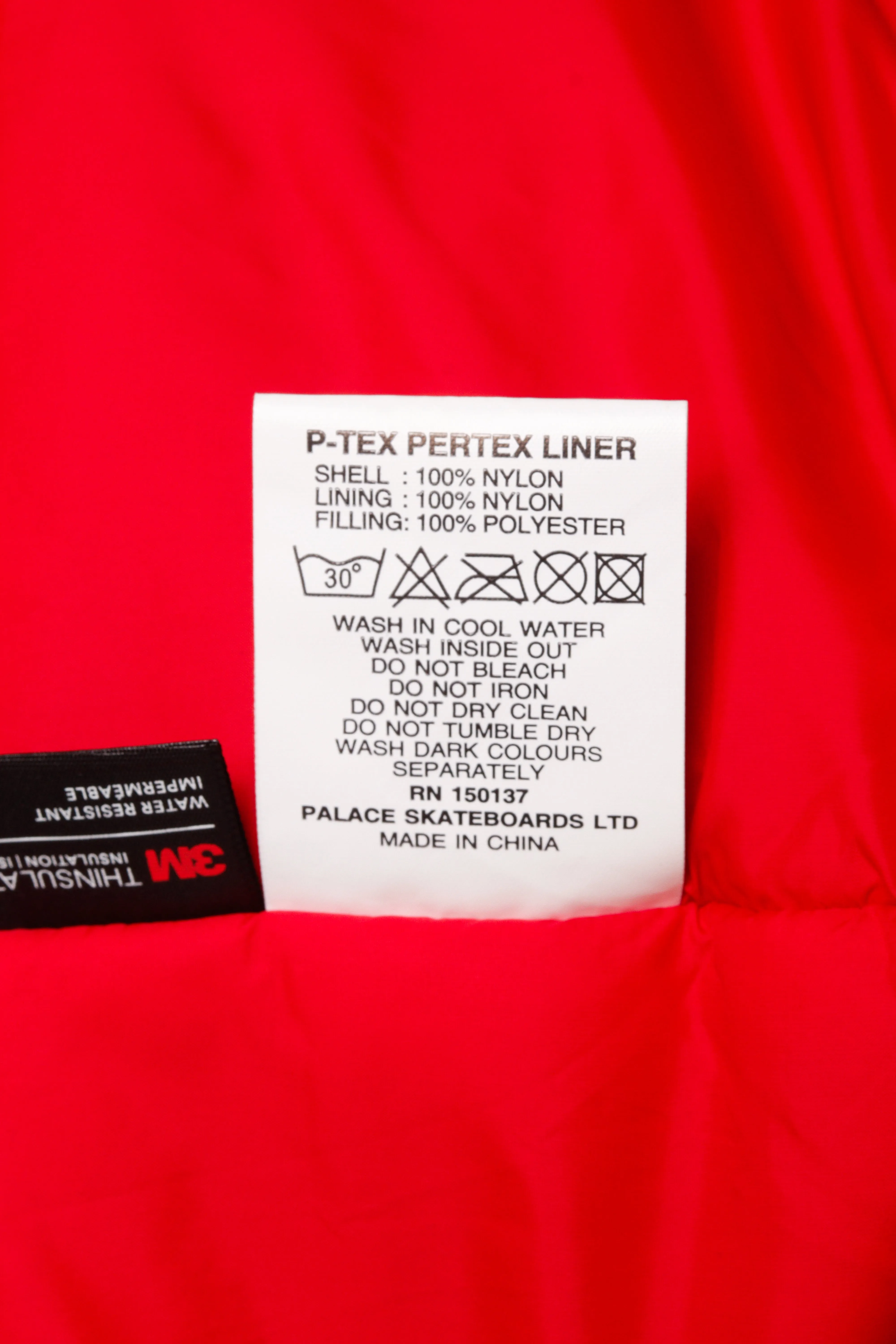 Palace SS18 'P-Tex Pertex Liner Multicolor' Pullover Down Jacket Black (2018)