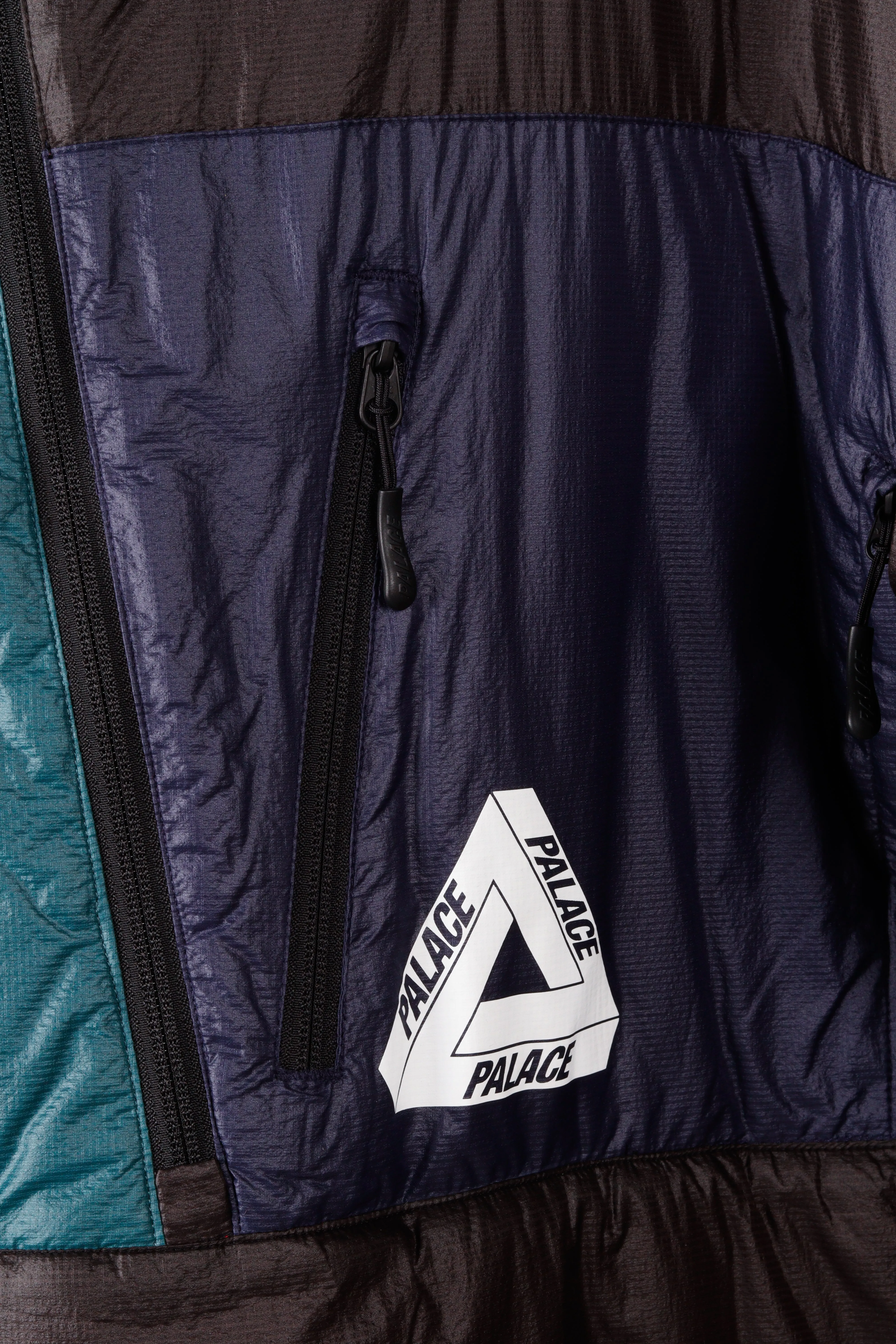 Palace SS18 'P-Tex Pertex Liner Multicolor' Pullover Down Jacket Black (2018)