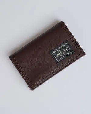 Porter Freestyle Card Case Brown