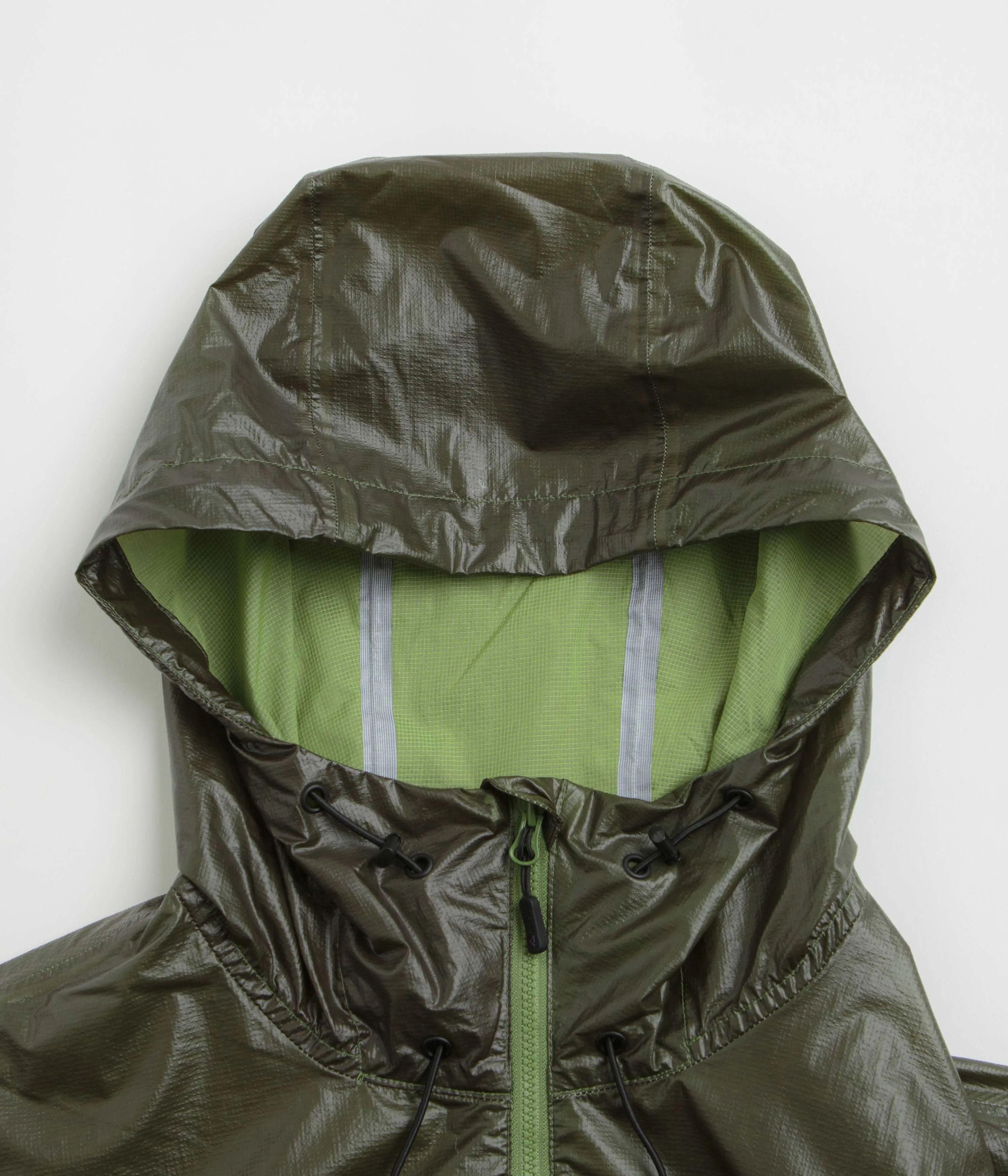 Purple Mountain Observatory Heatreactive Breeze Jacket - Khaki / Lime