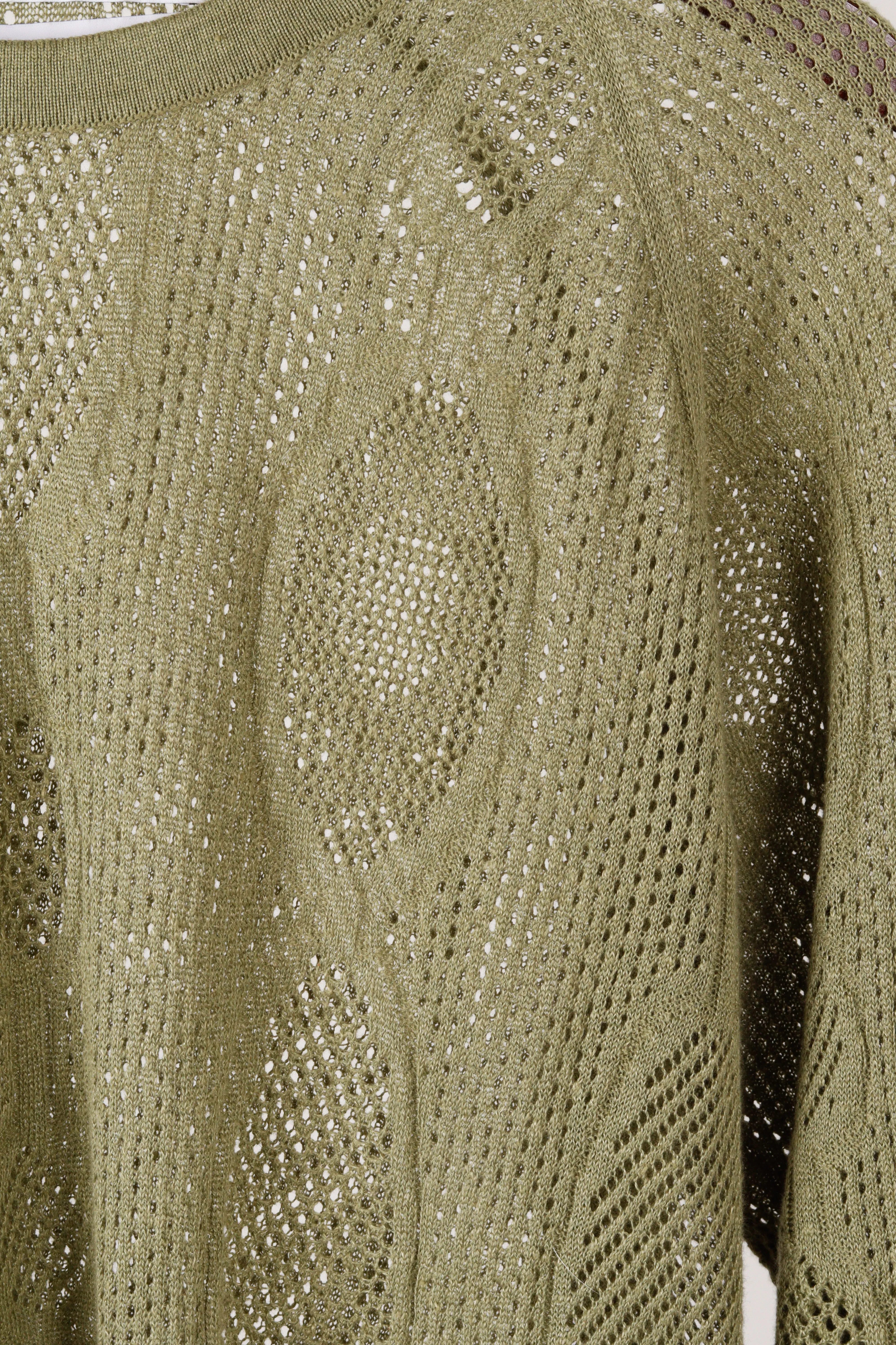 RANRA SS23 'Glofaxi Sheer' Sweater Green (2023)