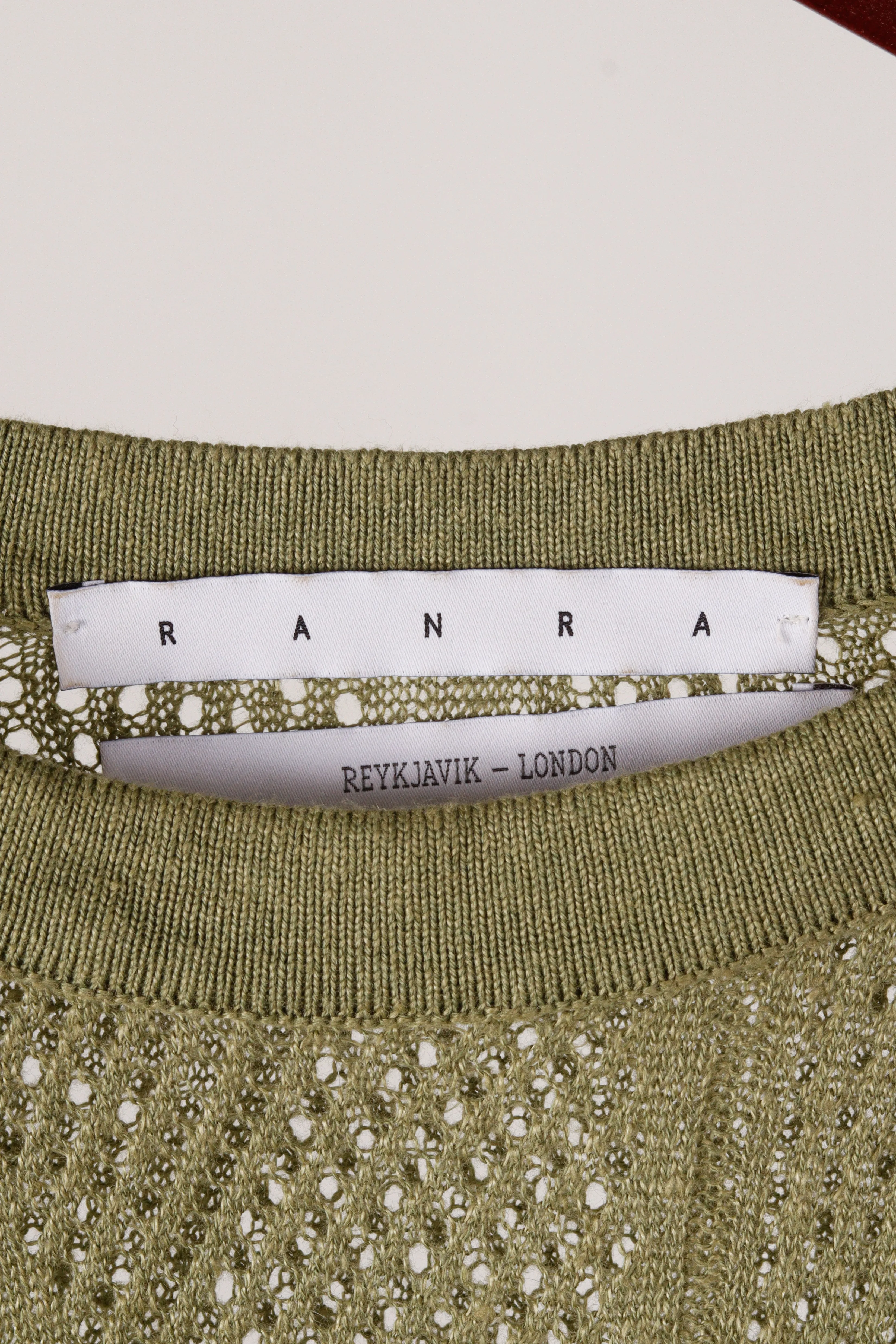 RANRA SS23 'Glofaxi Sheer' Sweater Green (2023)