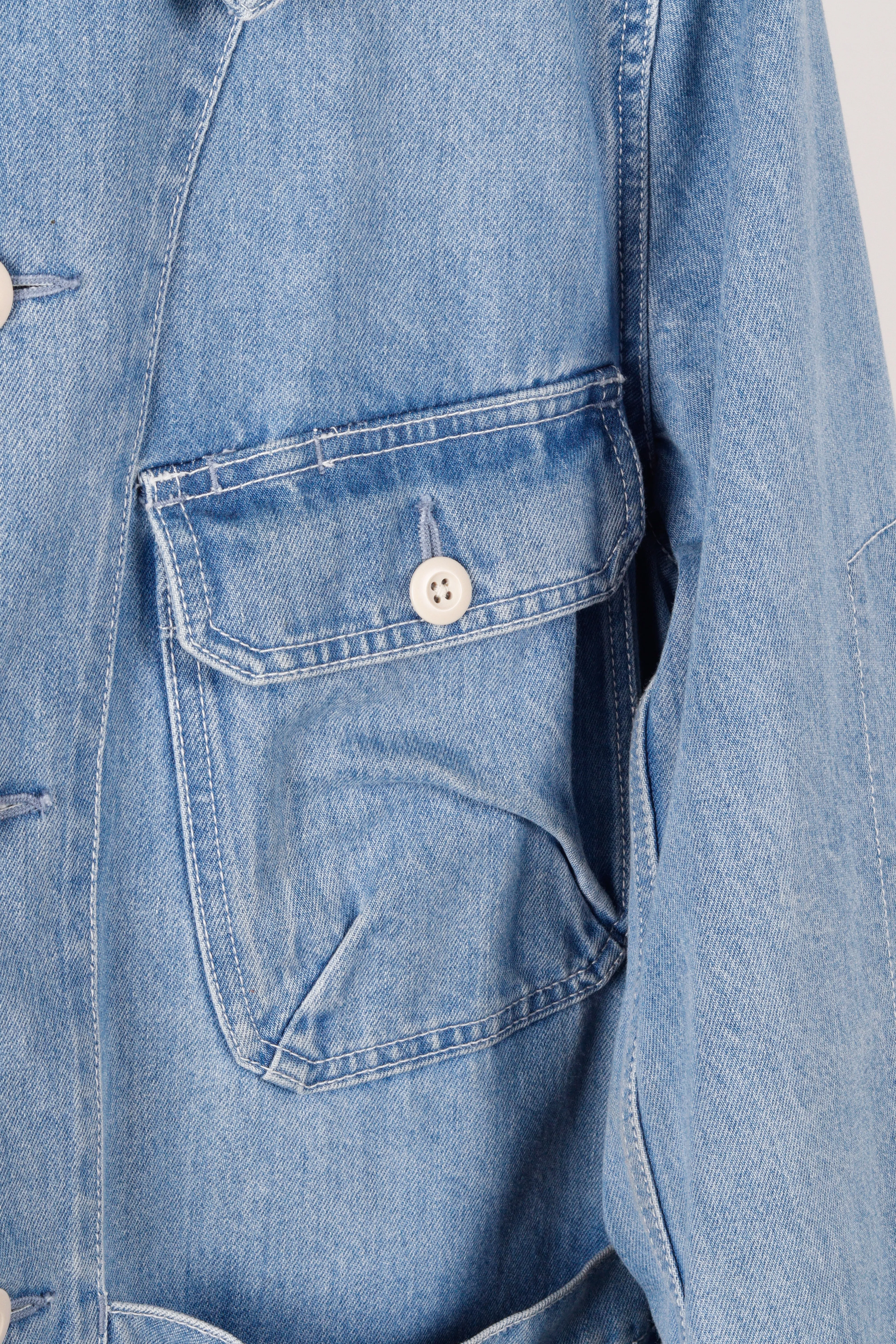 Snow Peak SS20 'Tabiki Denim Chore' Jacket Blue (2020)