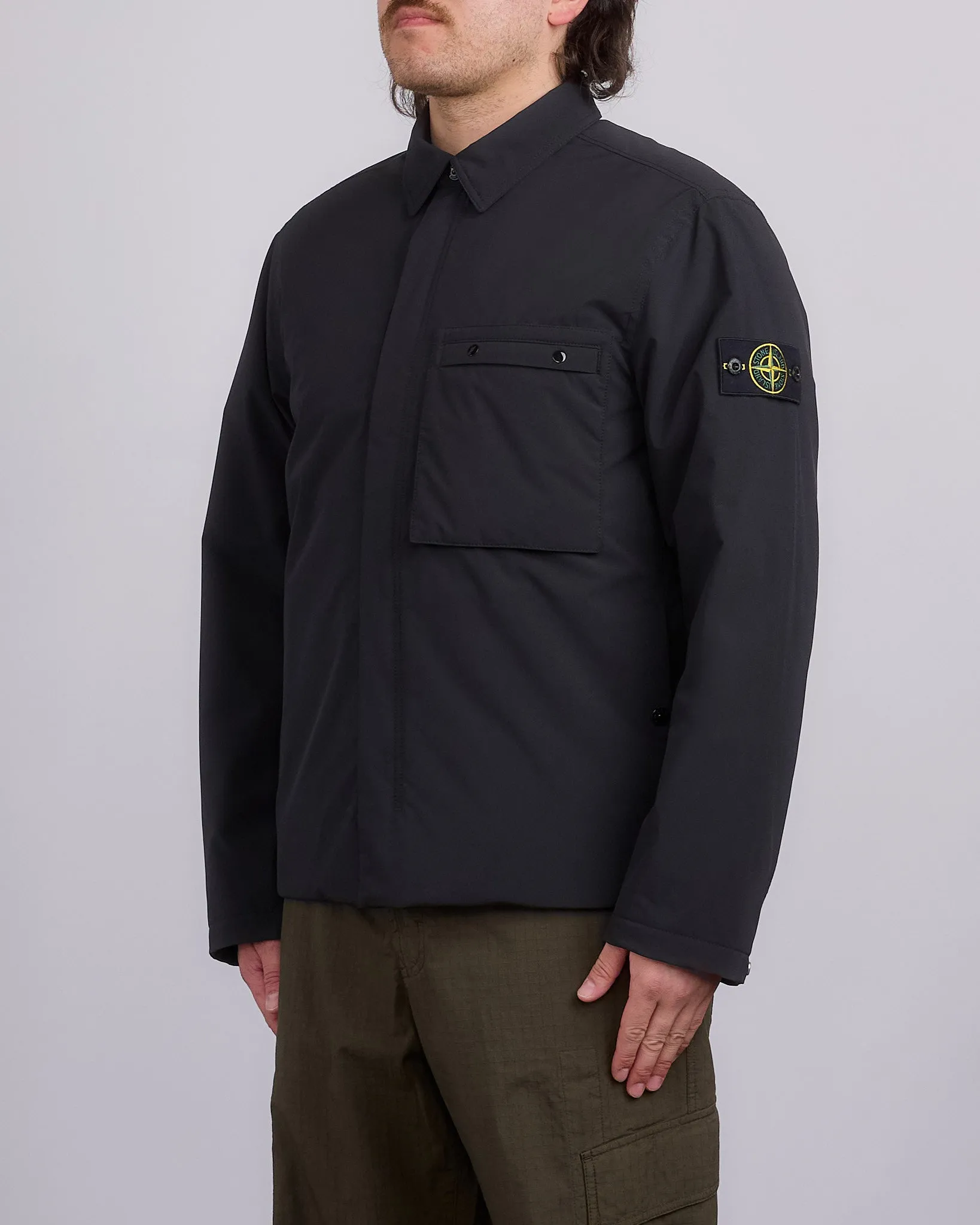 Stone Island Primaloft Softshell Chore Coat Black