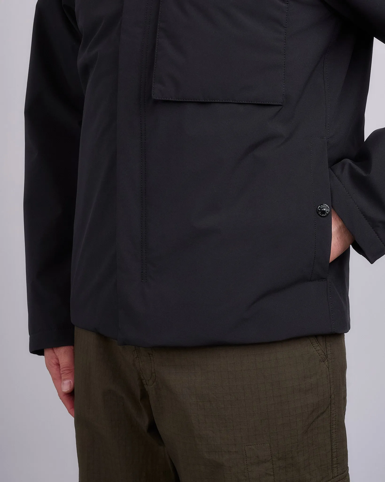 Stone Island Primaloft Softshell Chore Coat Black