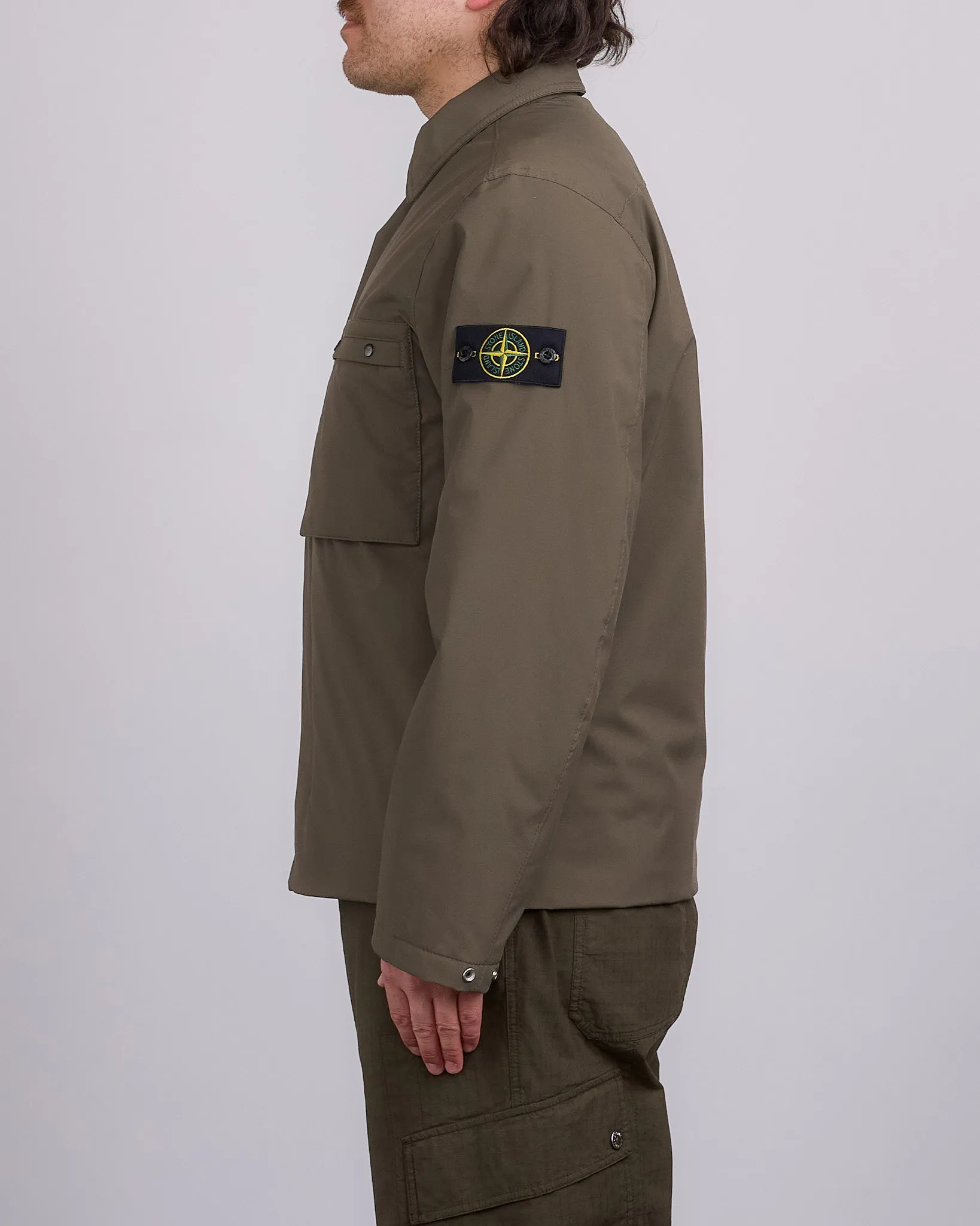 Stone Island Primaloft Softshell Chore Coat Military Green