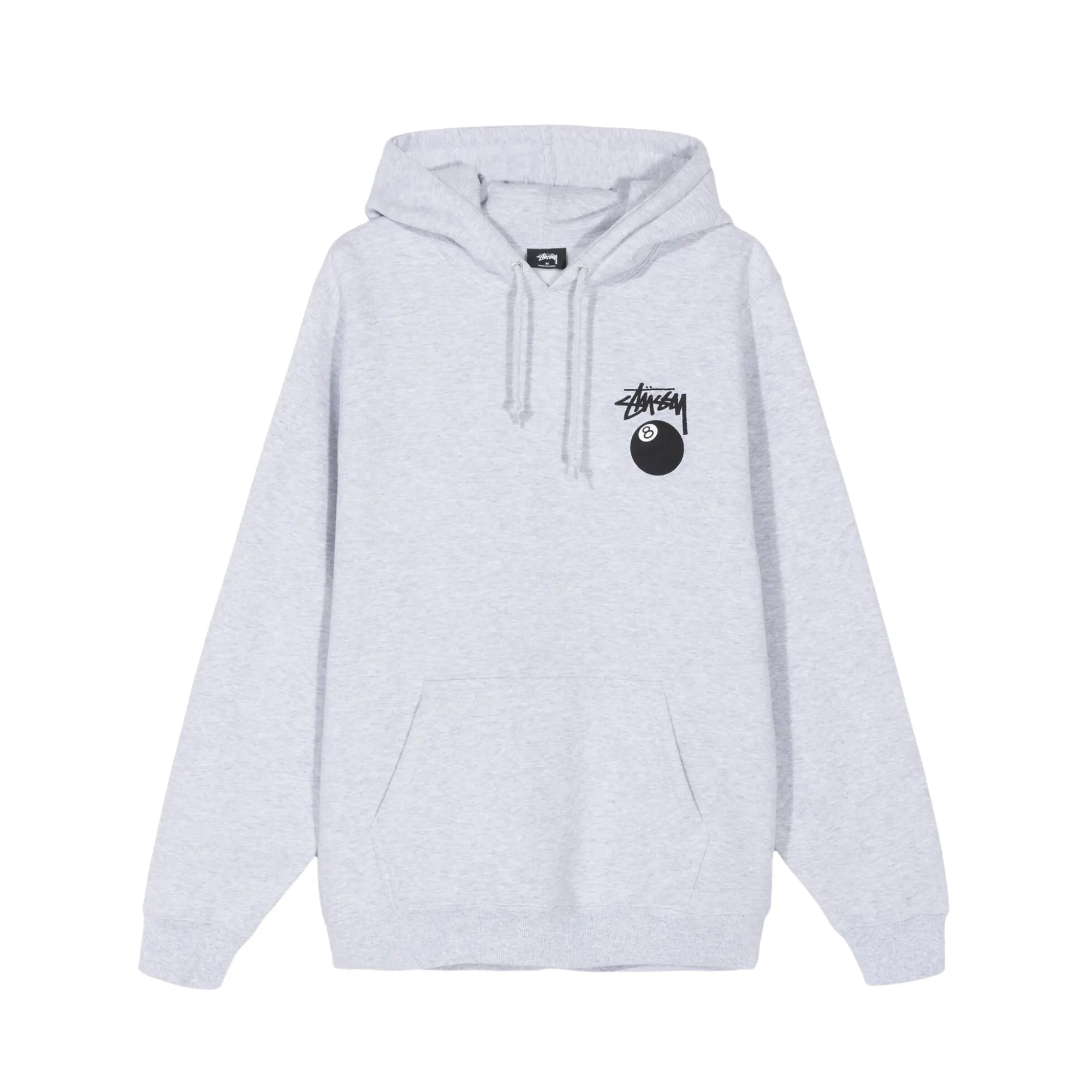Stssy 8 Ball Hoodie Ash heather